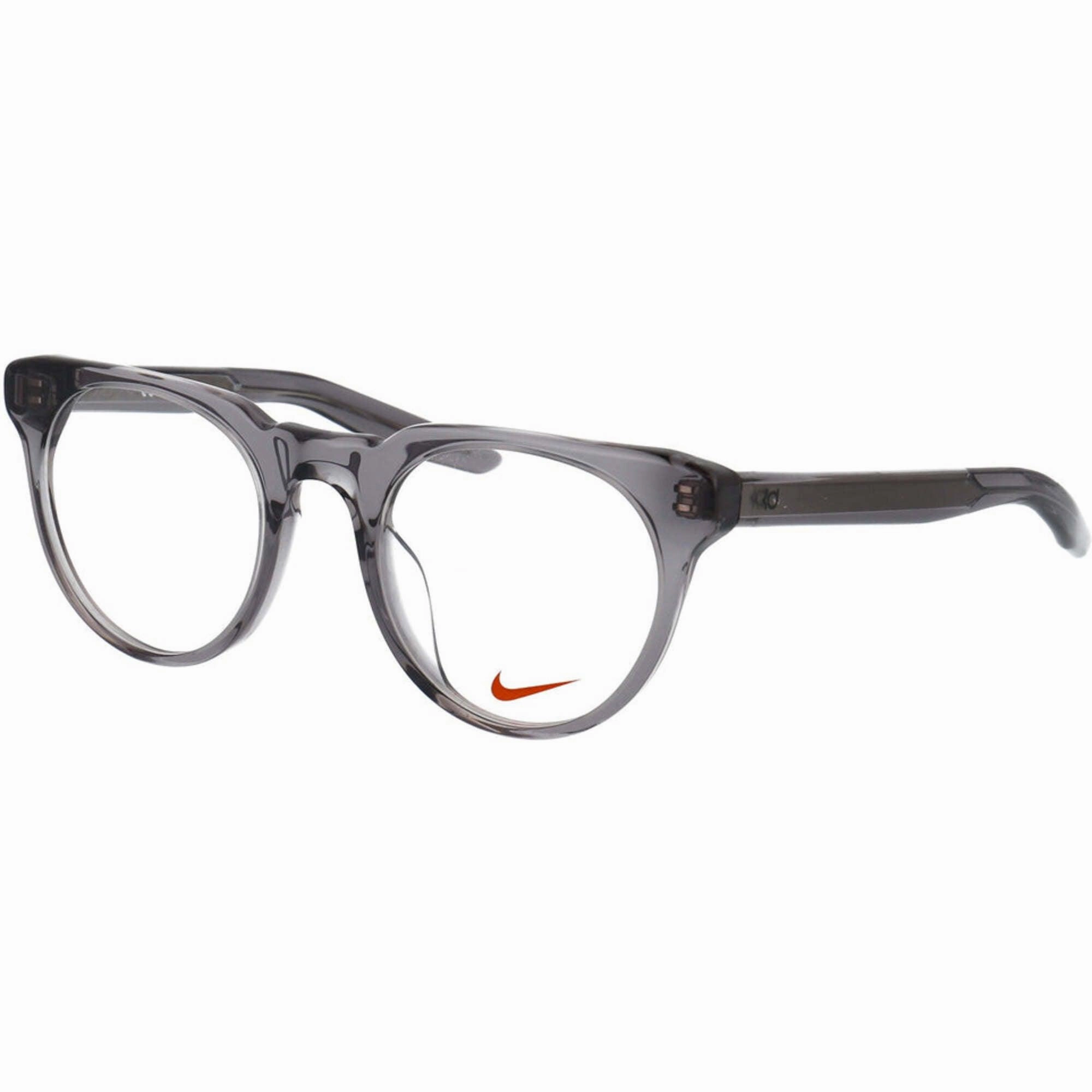 Nike Women's Eyeglasses - Grey Plastic Full Rim Round Frame Demo Lens | NIKE KD 88 30