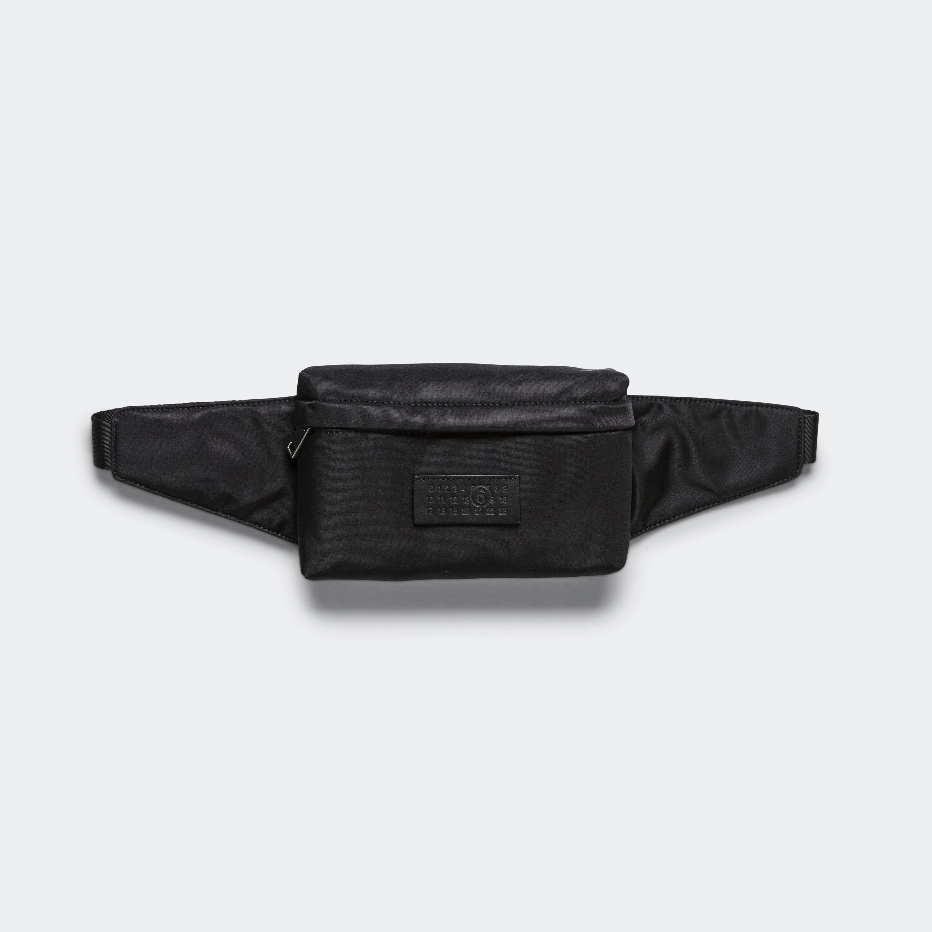 Nylon Pockets Belt Bag - Black