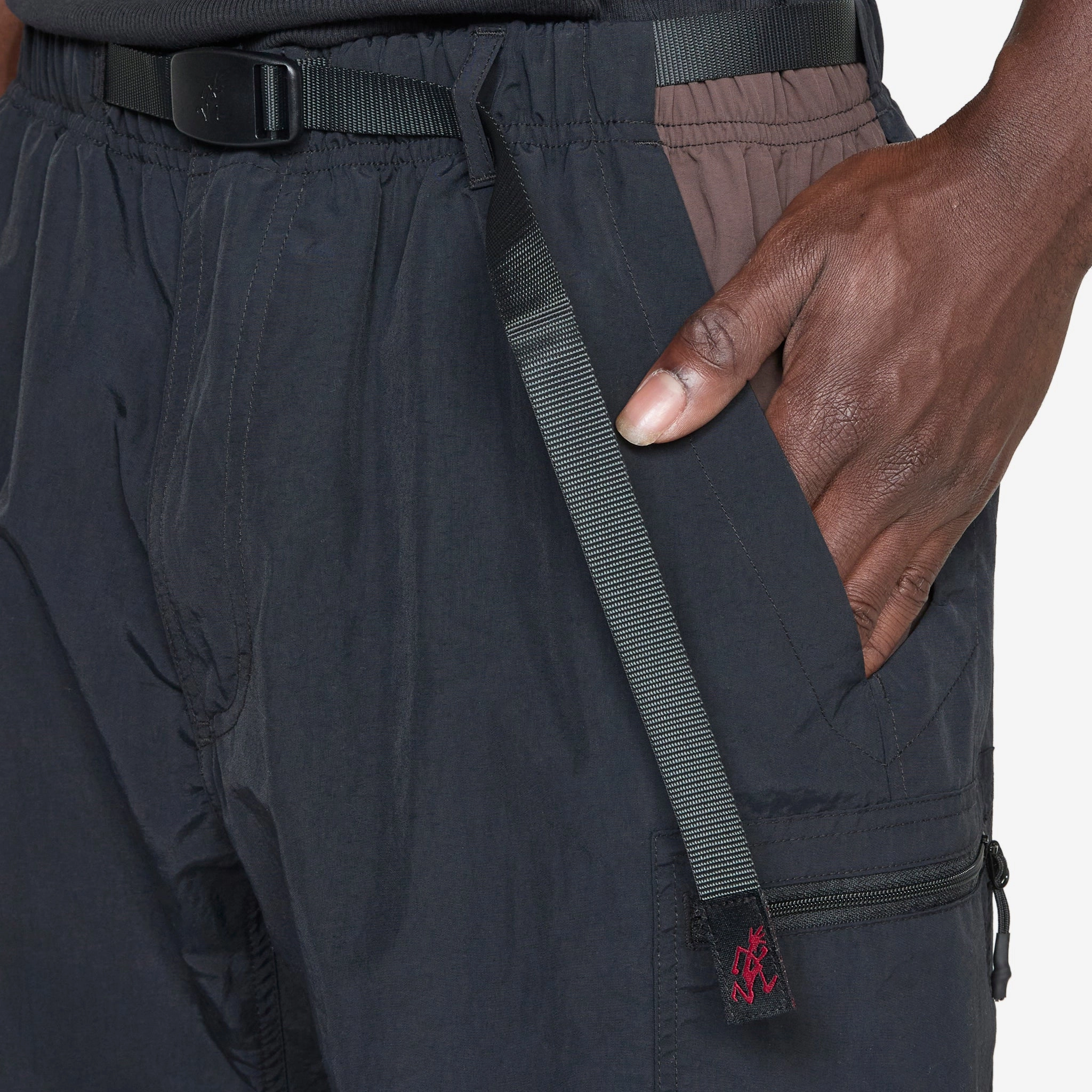 Nylon Utility Short Black | Dark Brown