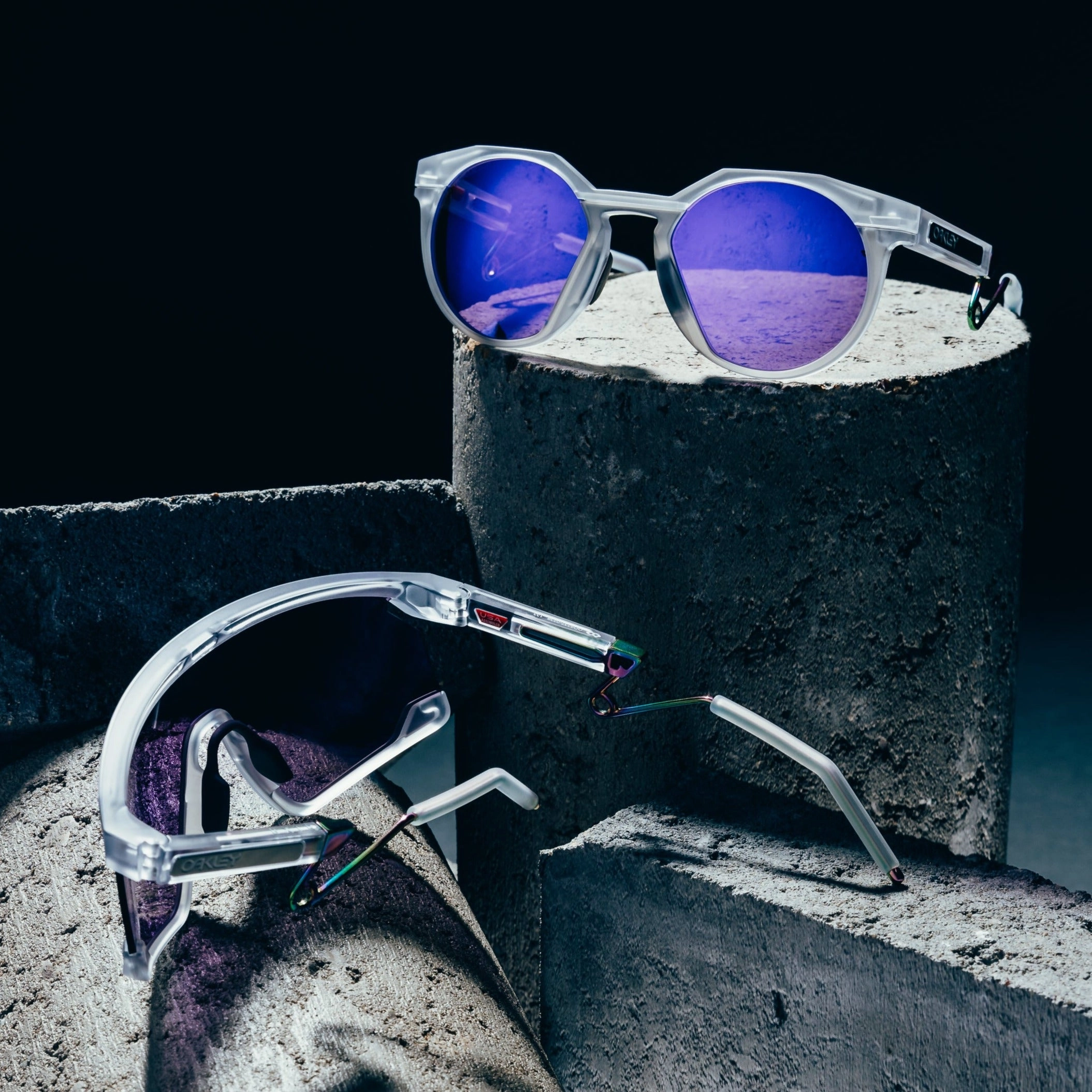 Oakley HSTN Metal - Matte Clear/Prizm Violet