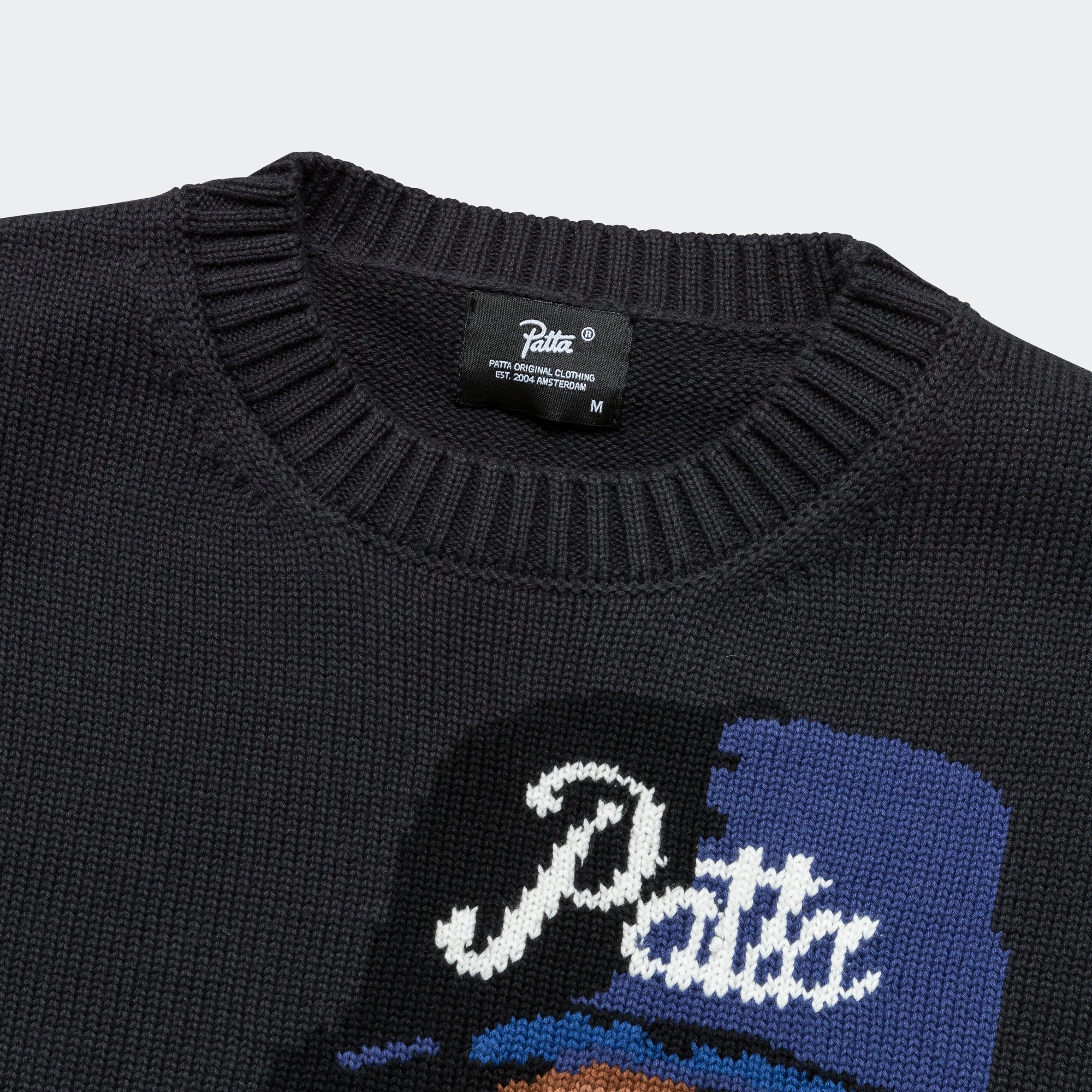 Old School Knitted Sweater - Moonless Night