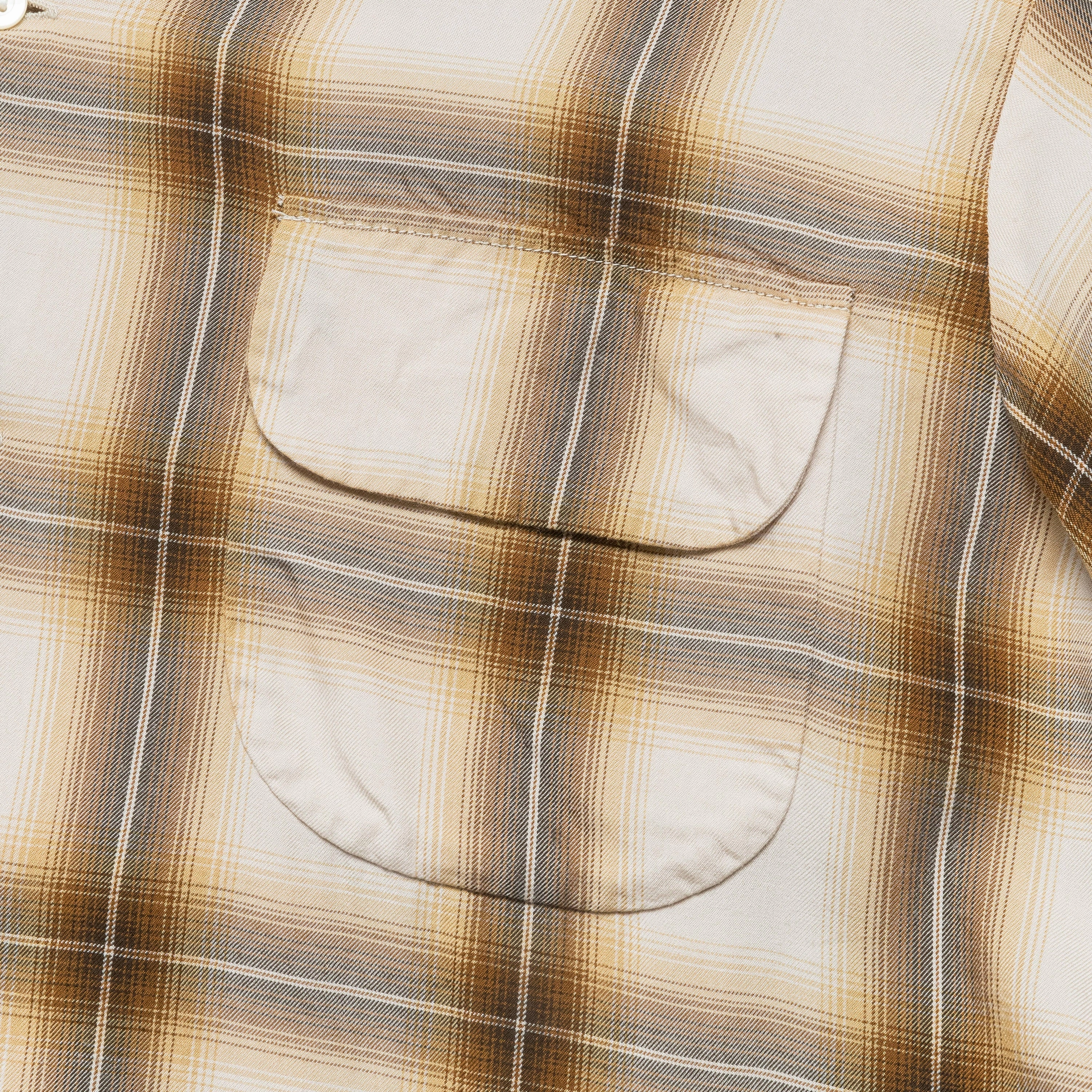 Ombre Check Shirt - Brown