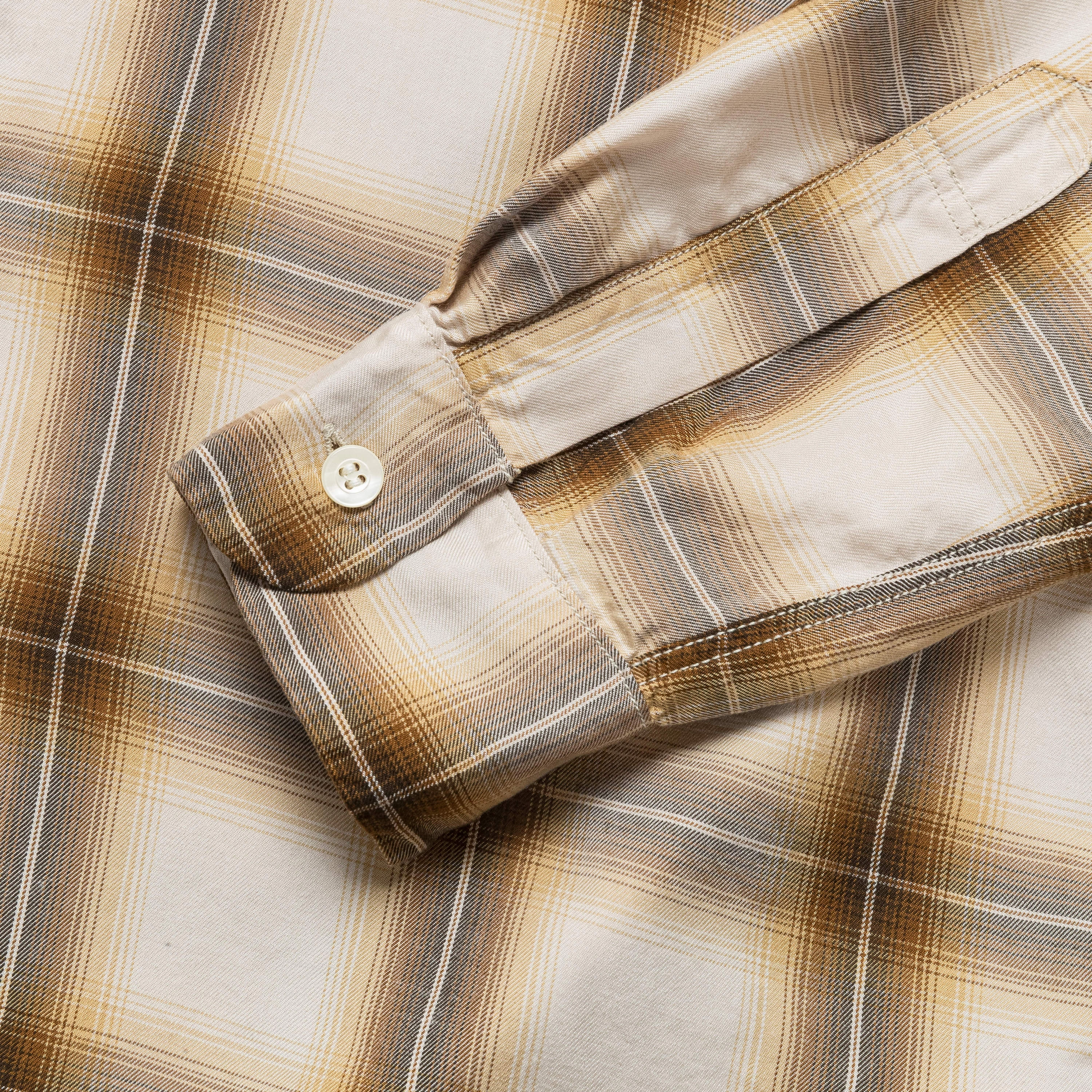 Ombre Check Shirt - Brown