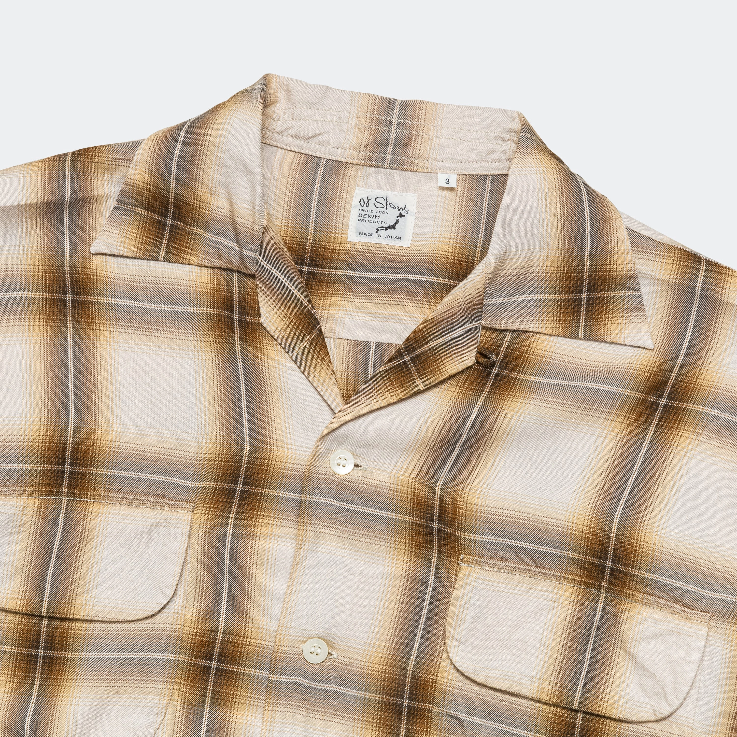 Ombre Check Shirt - Brown