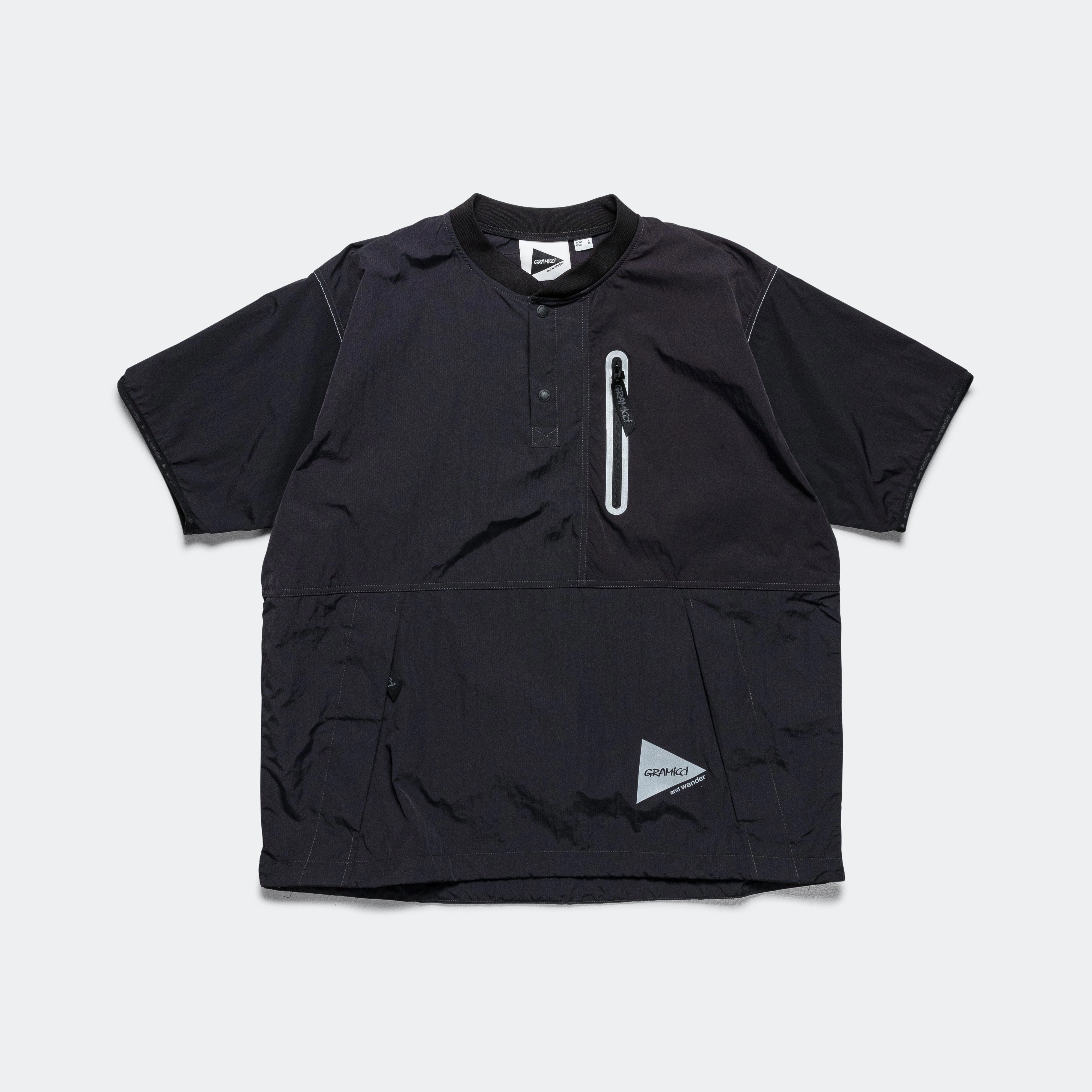 Patchwork Wind Tee × and wander - Black