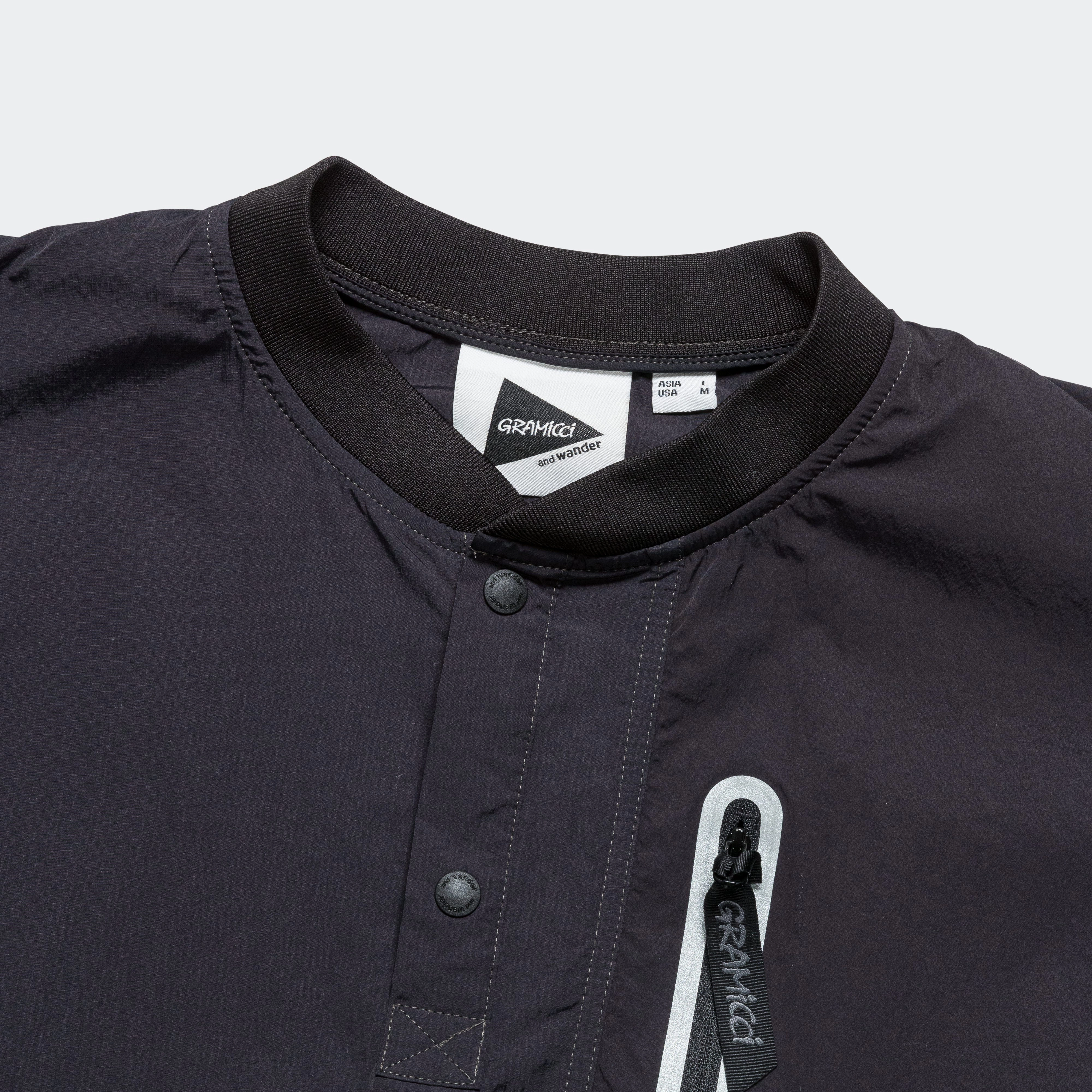Patchwork Wind Tee × and wander - Black
