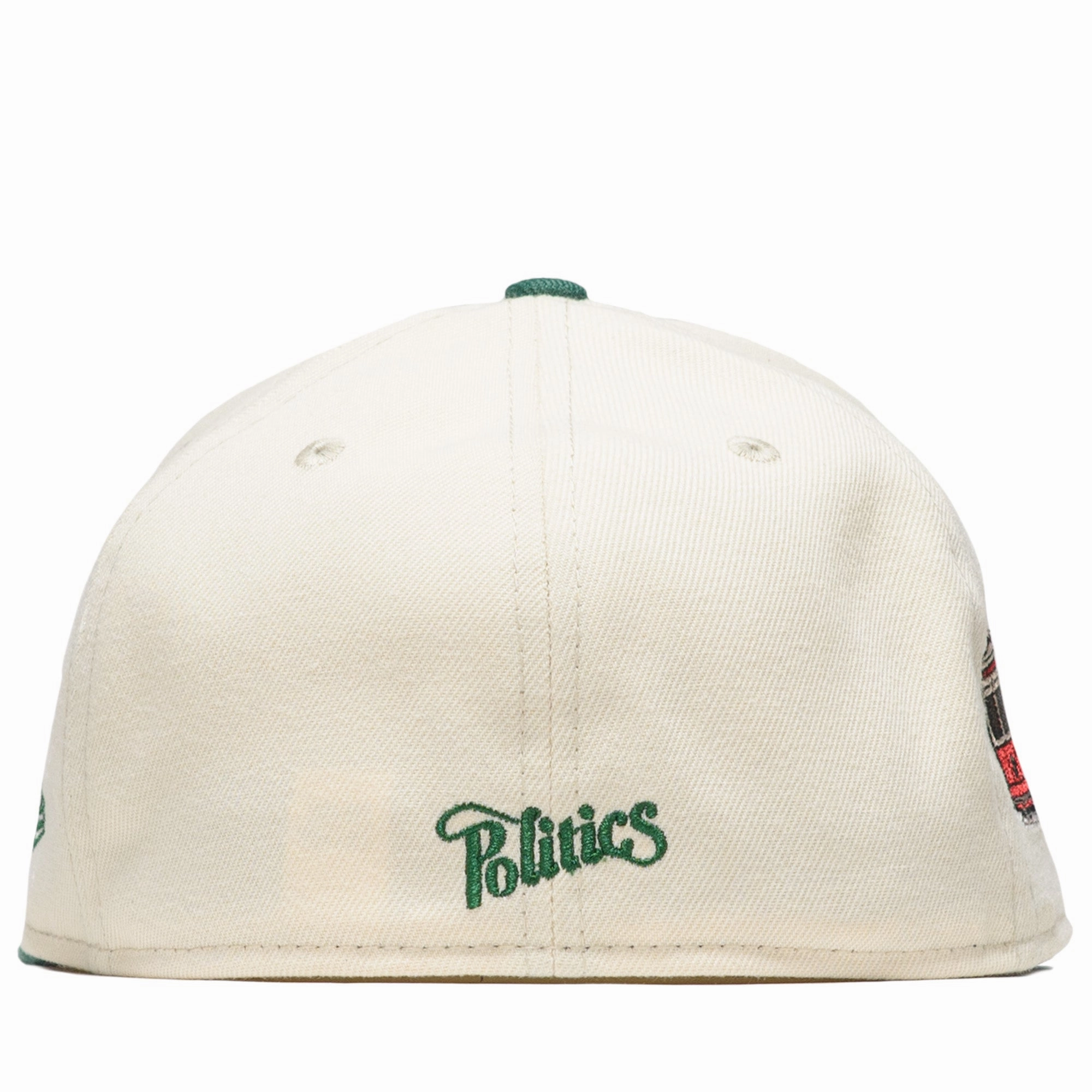 Politics x New Era City Series 59FIFTY Fitted Hat - Cream/Emerald Green
