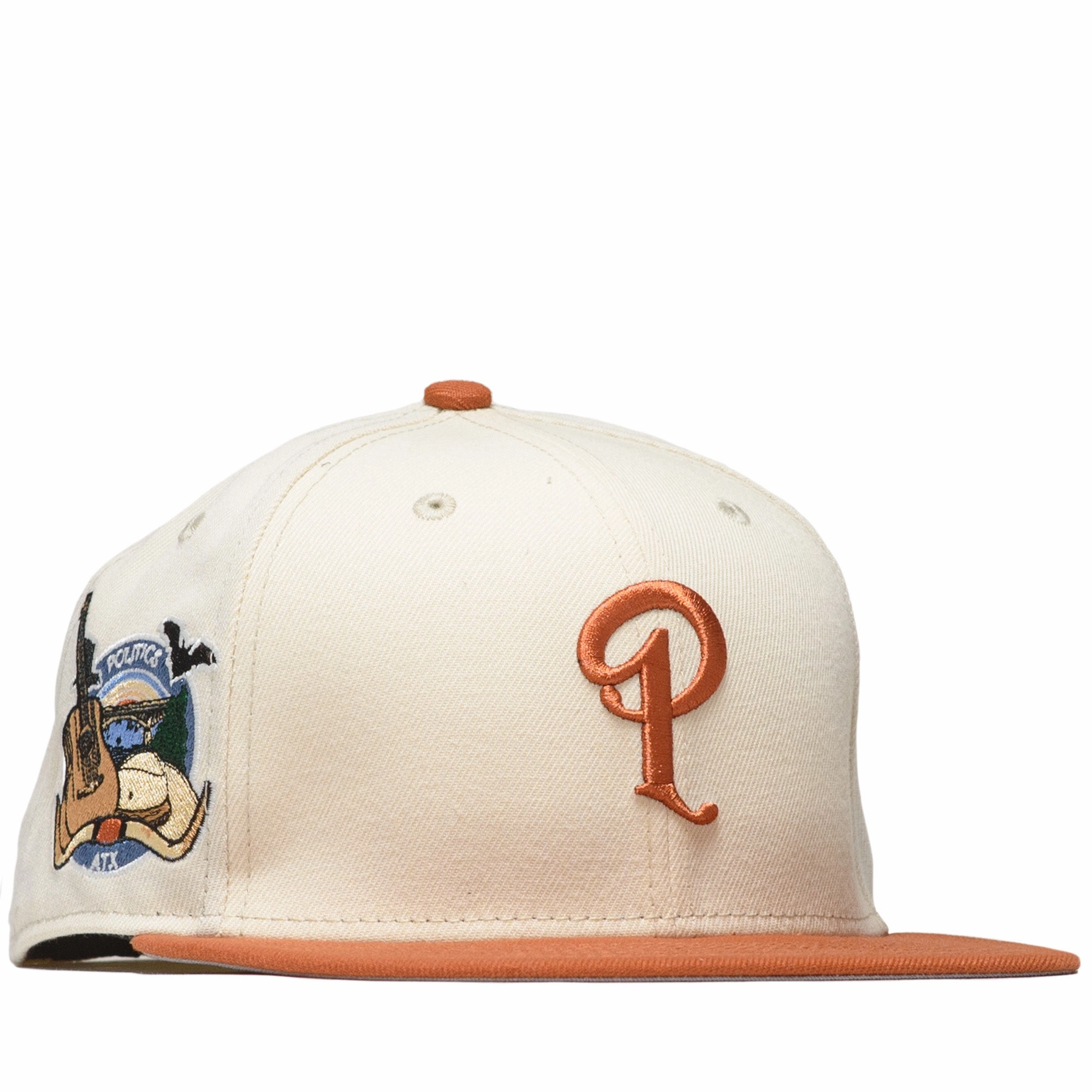 Politics x New Era City Series 59FIFTY Fitted Hat - Cream/Rust