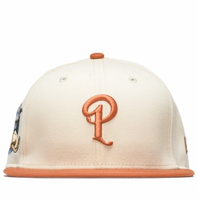 Politics x New Era City Series 59FIFTY Fitted Hat - Cream/Rust