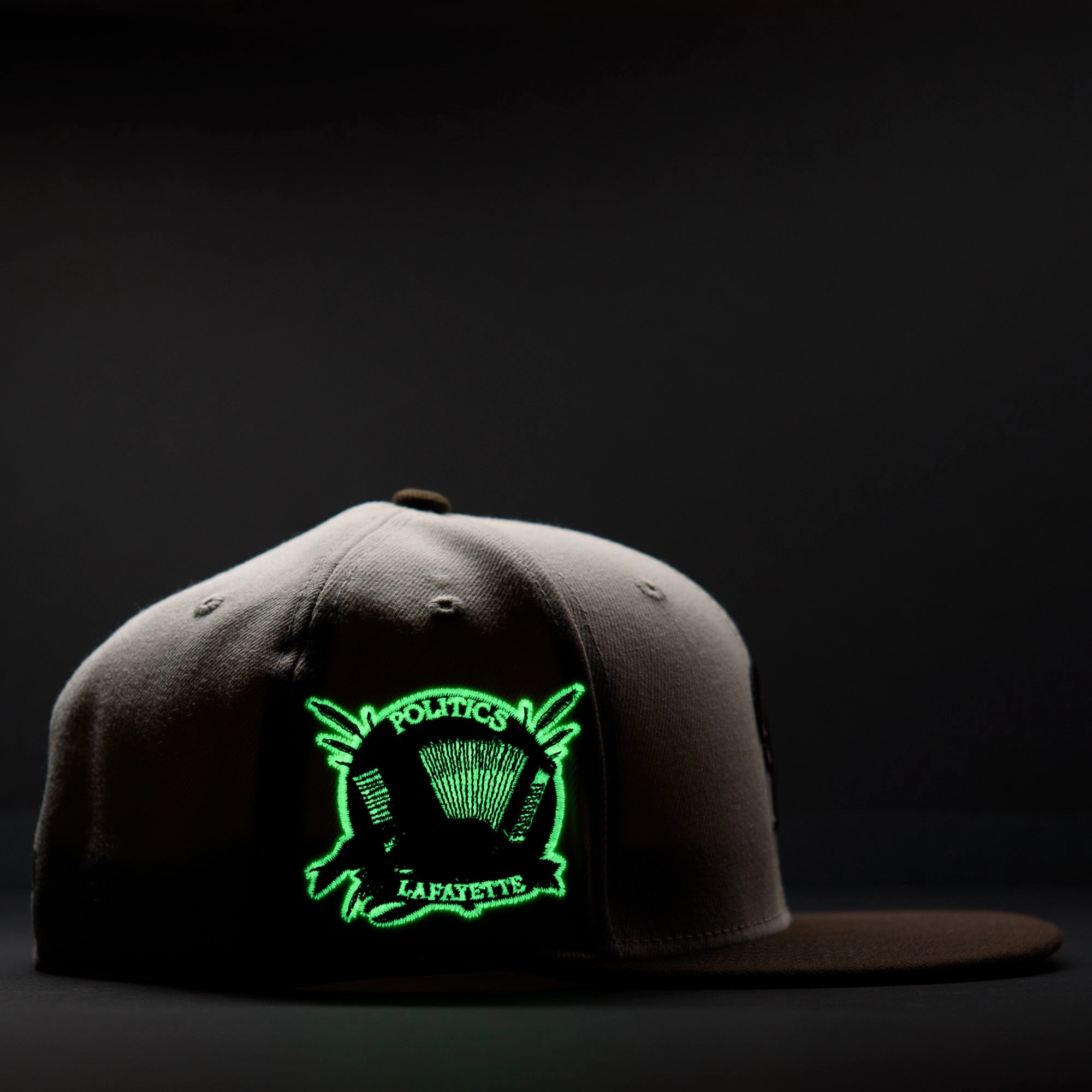 Politics x New Era City Series 59FIFTY Fitted Hat - Cream/Walnut