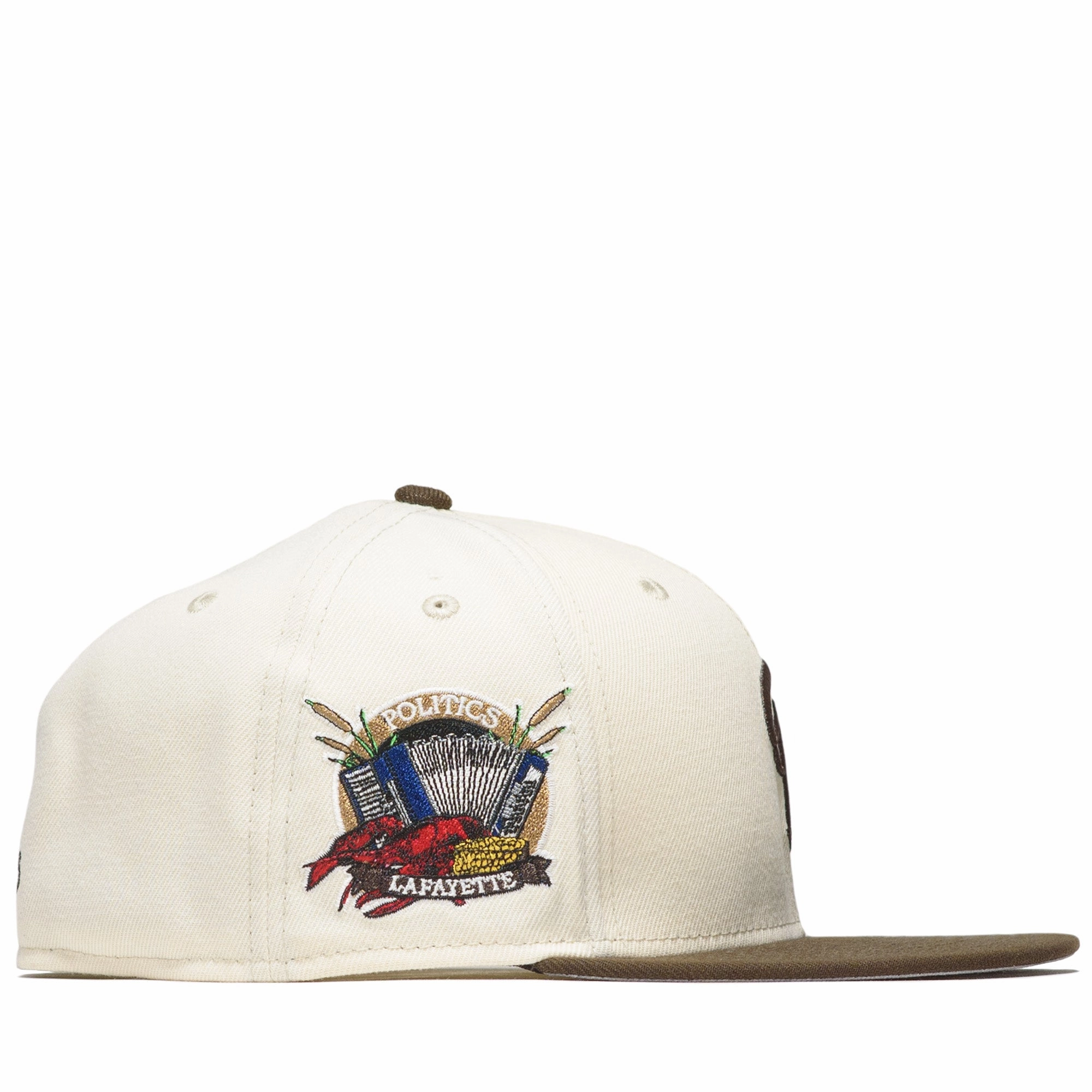 Politics x New Era City Series 59FIFTY Fitted Hat - Cream/Walnut