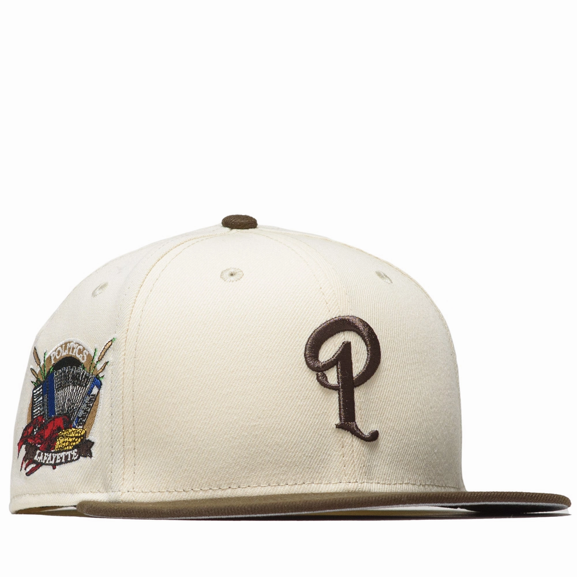 Politics x New Era City Series 59FIFTY Fitted Hat - Cream/Walnut