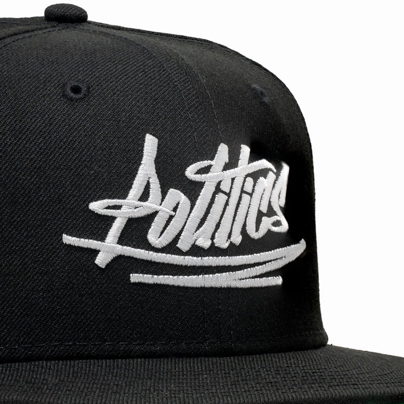 Politics x New Era Wool Graffiti 59FIFTY Fitted Hat - Black