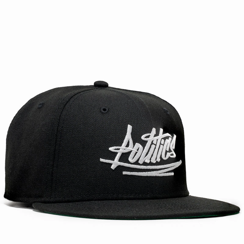 Politics x New Era Wool Graffiti 59FIFTY Fitted Hat - Black