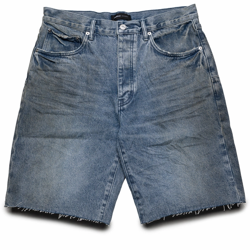 Purple Brand Ferrous Steel Denim Shorts - Mid Indigo