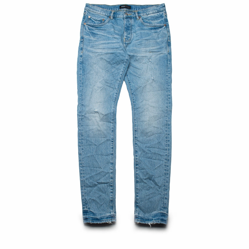 Purple Brand Low Rise Skinny Leg Vintage Abrasions Jean - Light Indigo
