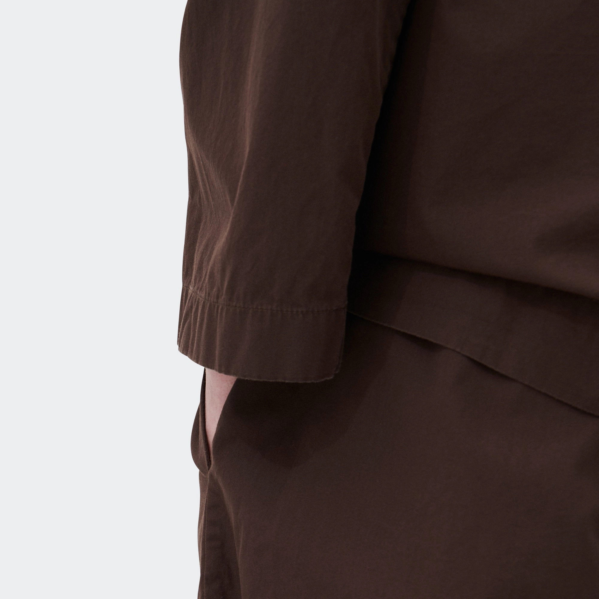 Pyjama Pants - Coffee Cotton Poplin