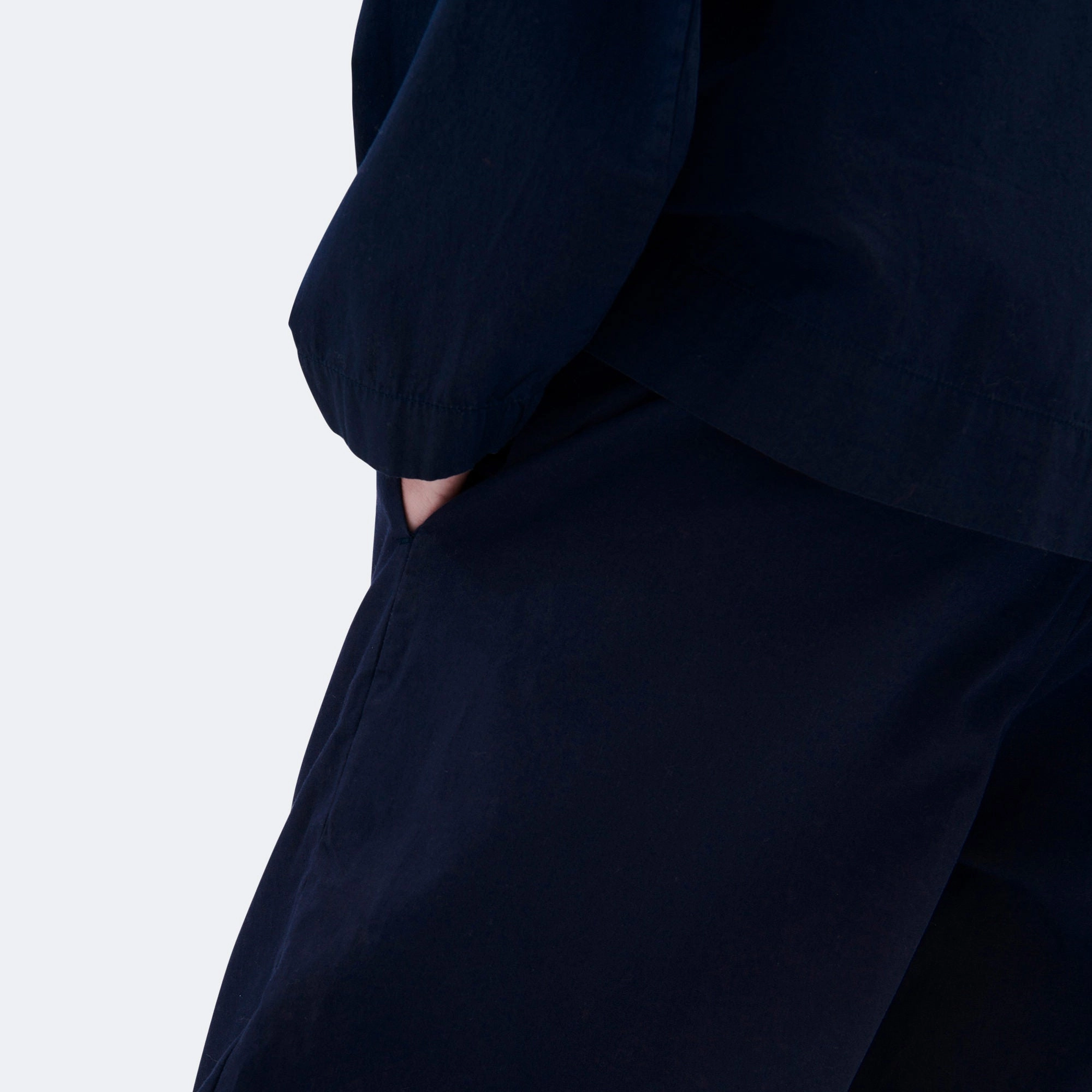 Pyjama Pants - True Navy Cotton Poplin