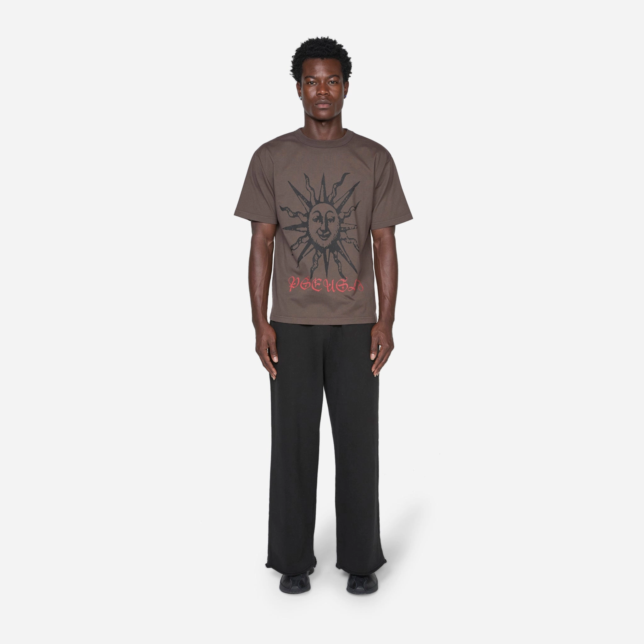 Raw Hem Sweatpants Black