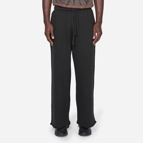 Raw Hem Sweatpants Black