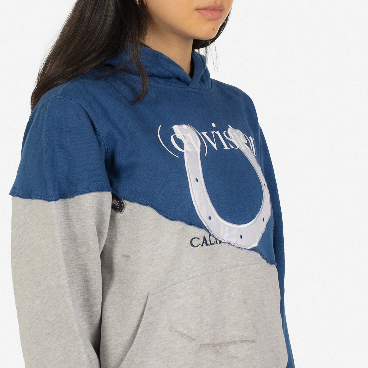 Reconstructed Split Hoodie Small