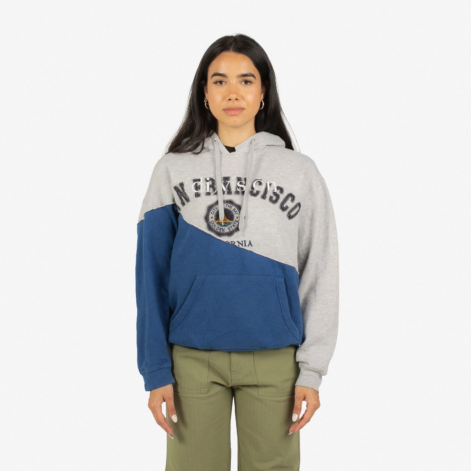 Reconstructed Split Hoodie Small