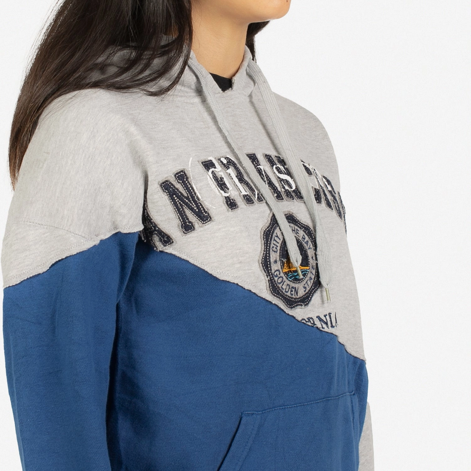Reconstructed Split Hoodie Small
