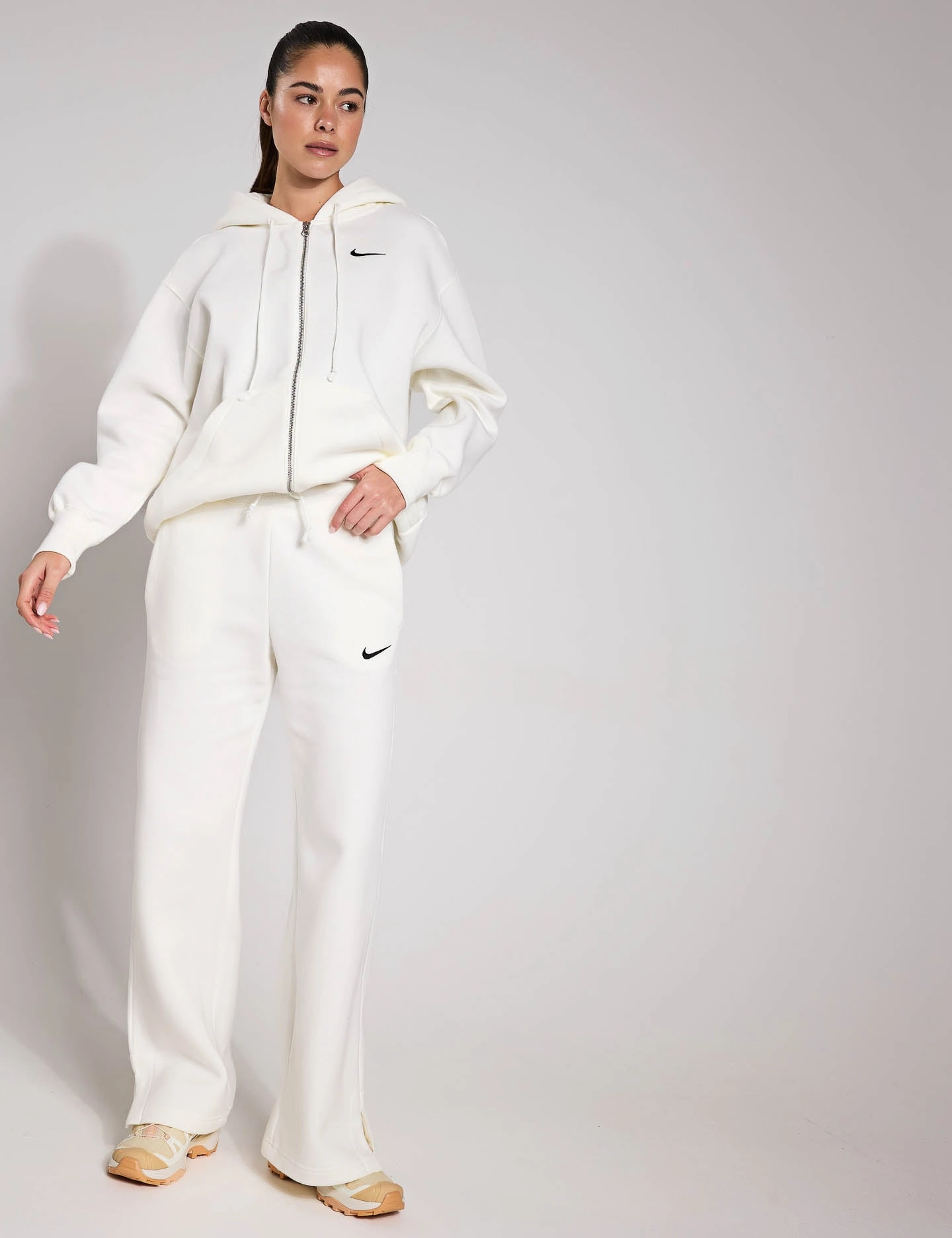 Sportswear Phoenix Fleece Tracksuit Bottoms - Sail/Black