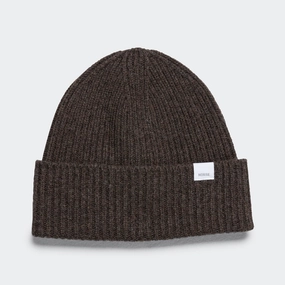 Standard Merino Lambswool Beanie - Heathland Brown