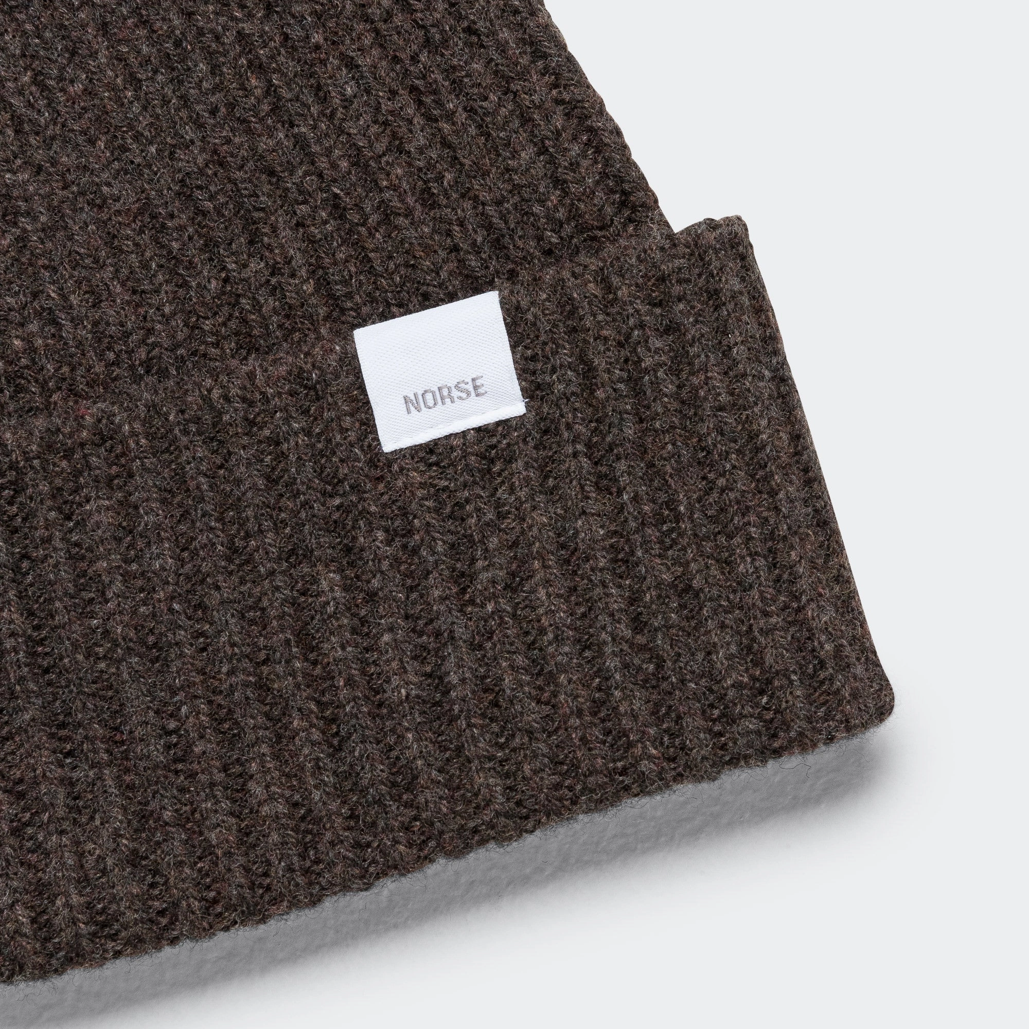 Standard Merino Lambswool Beanie - Heathland Brown