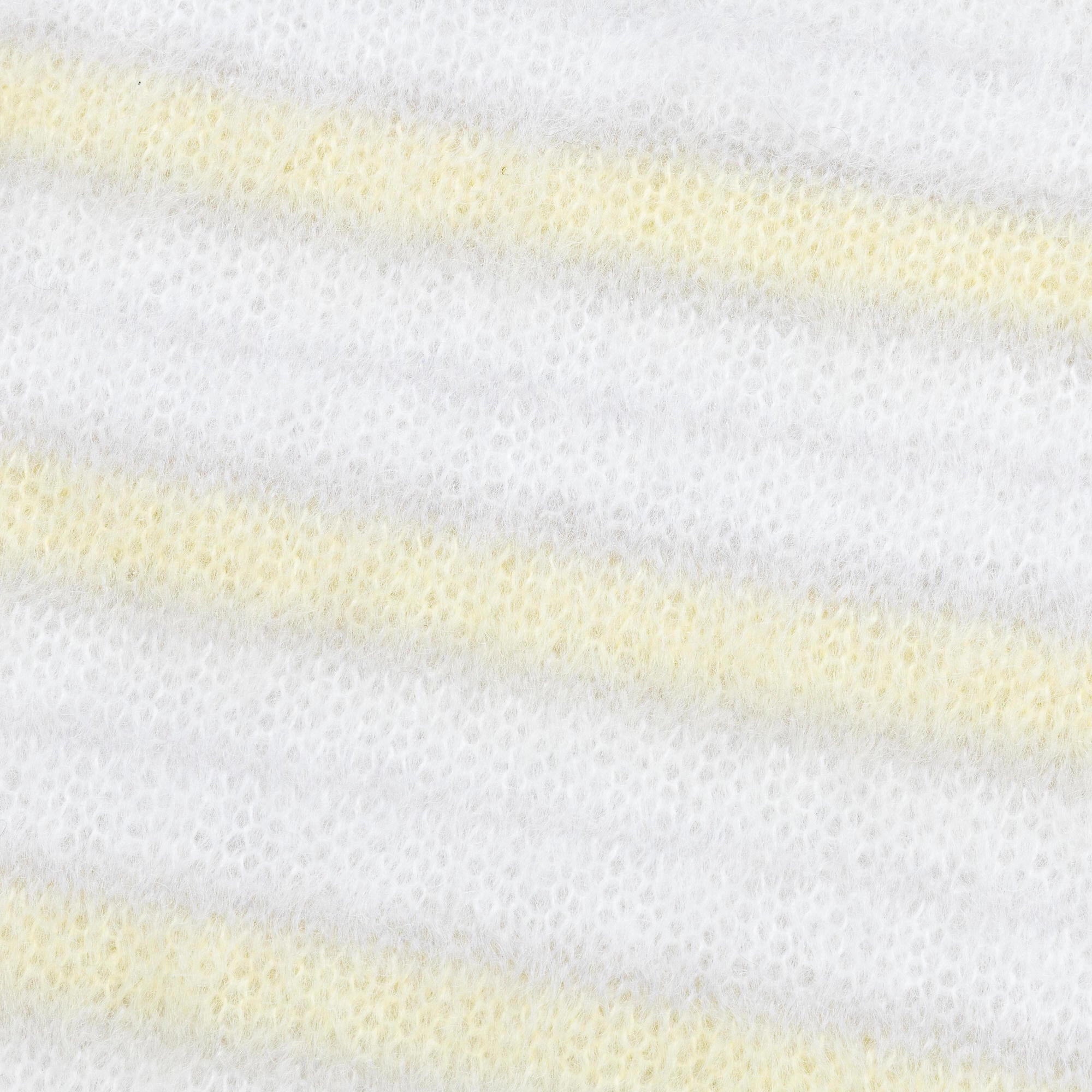Striped Mohair Sweater - Lily White
