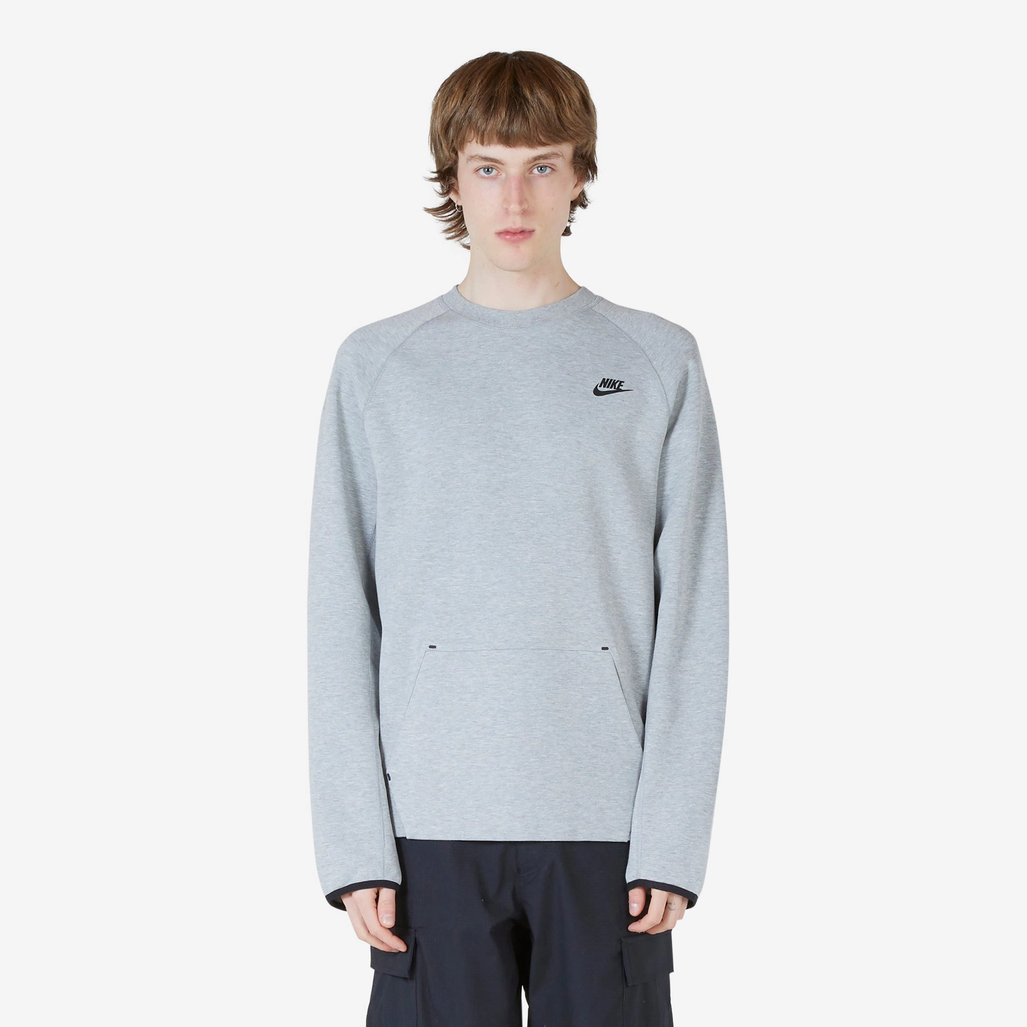 Tech Fleece OG Crewneck Sweatshirt Dark Grey Heather | Black