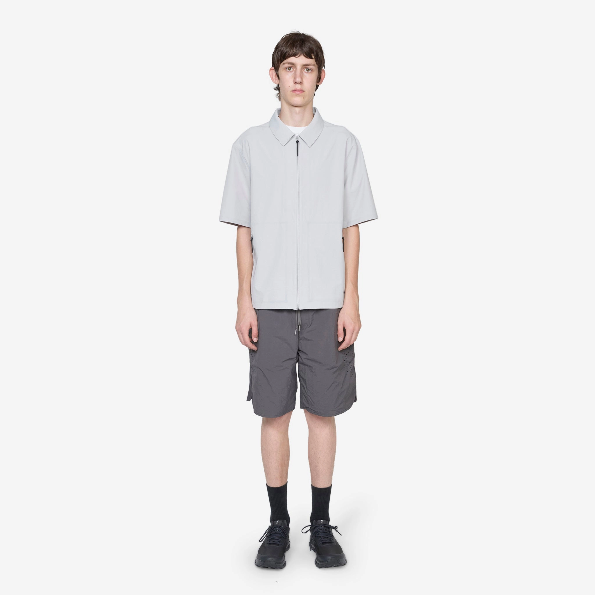 Technical Short Sleeve Shirt Light Grey