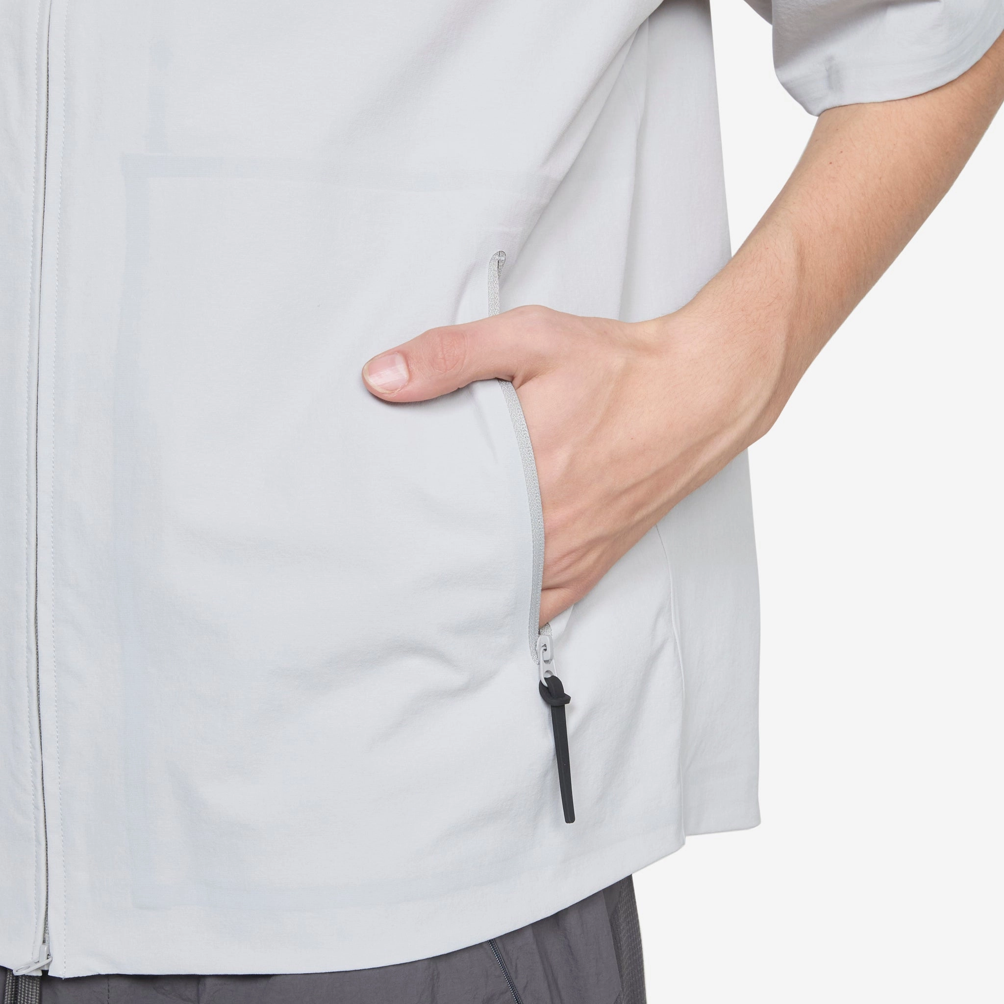 Technical Short Sleeve Shirt Light Grey