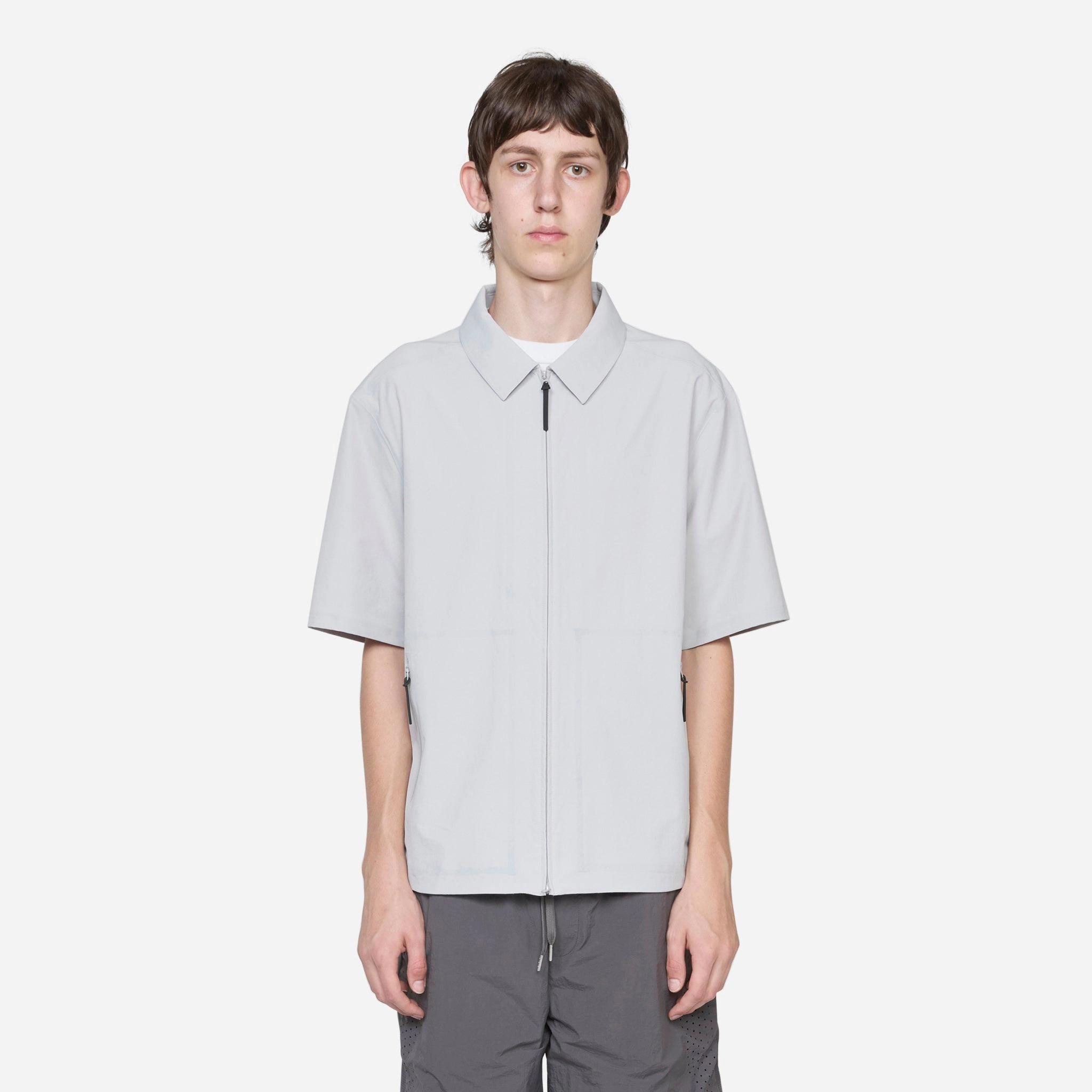 Technical Short Sleeve Shirt Light Grey