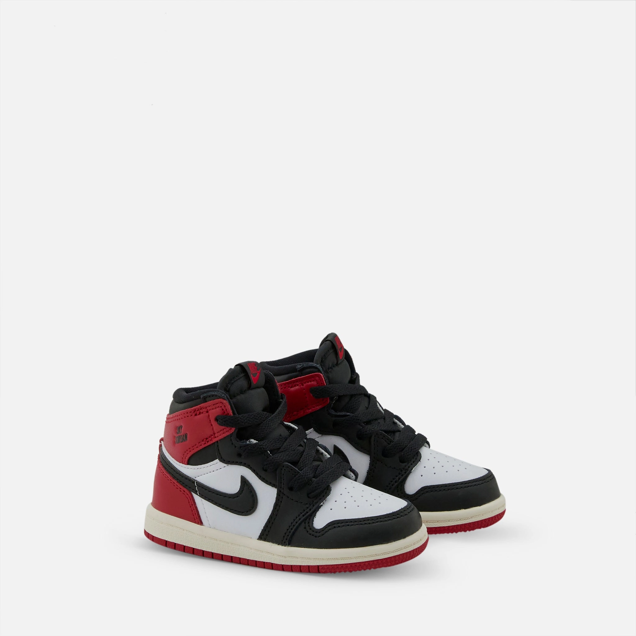 Toddler Air Jordan 1 Retro High OG 'Black Toe' White | Black | Varsity Red | Sail