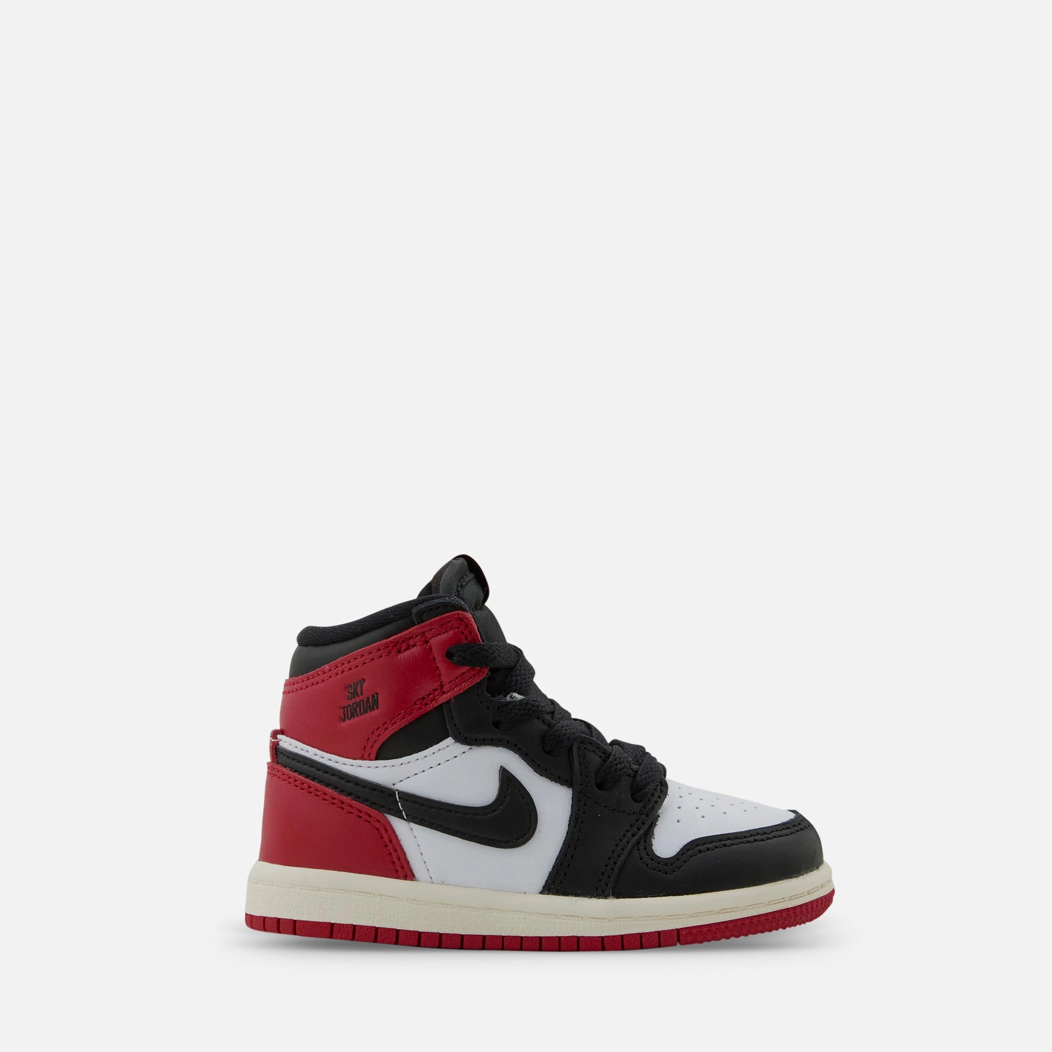Toddler Air Jordan 1 Retro High OG 'Black Toe' White | Black | Varsity Red | Sail