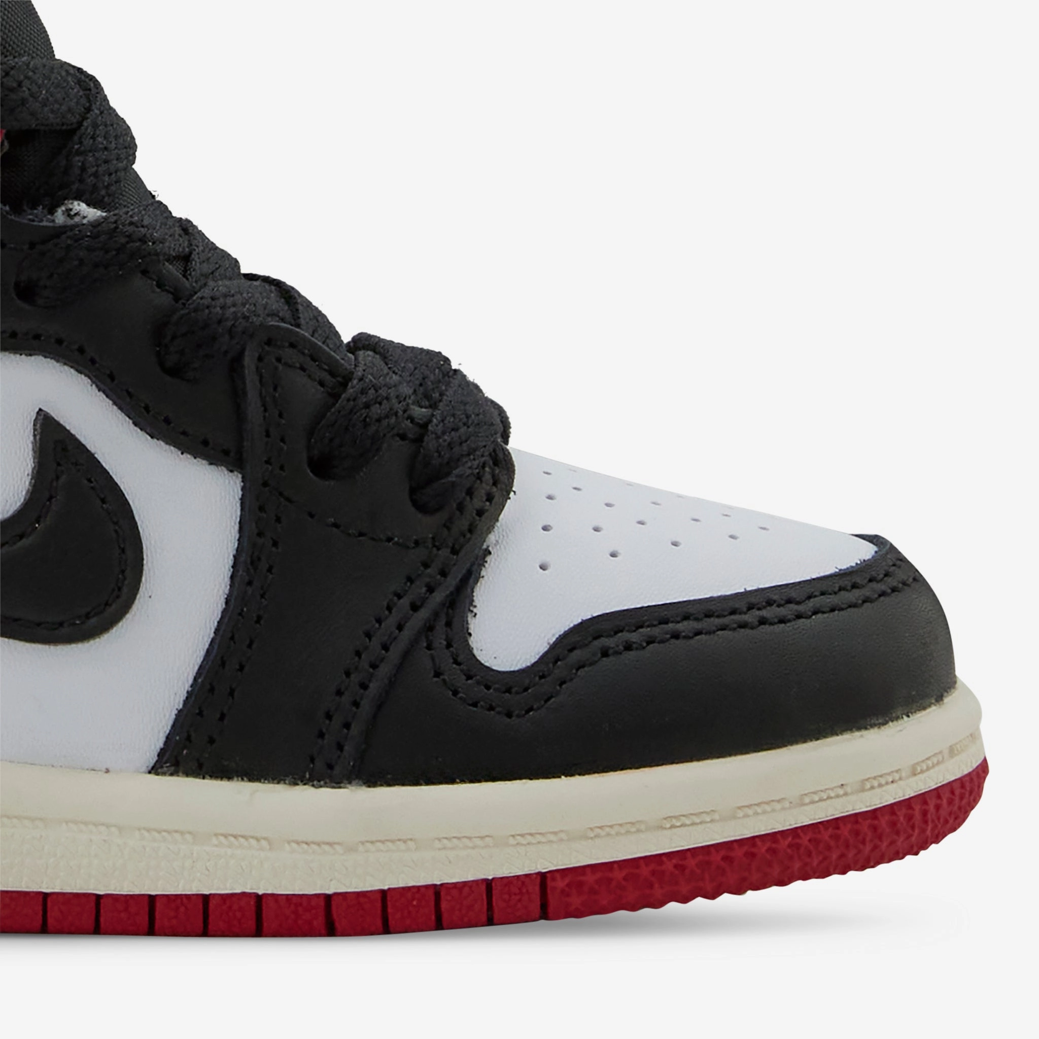 Toddler Air Jordan 1 Retro High OG 'Black Toe' White | Black | Varsity Red | Sail