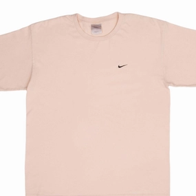 VINTAGE NIKE CLASSIC SWOOSH BEIGE TEE SHIRT 2000S SIZE LARGE