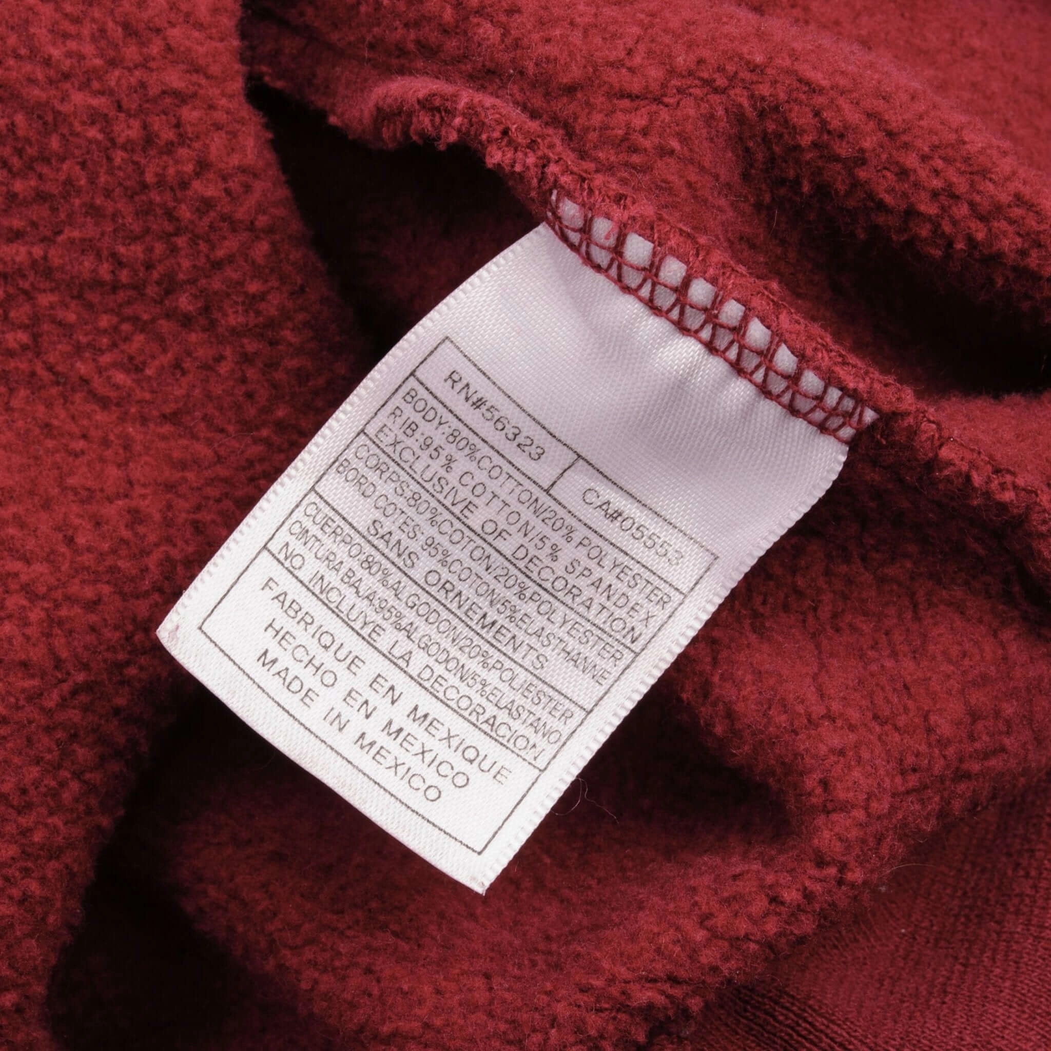 VINTAGE RED BURGUNDY NIKE CLASSIC SWOOSH SWEATSHIRT 1990S SIZE 2XL