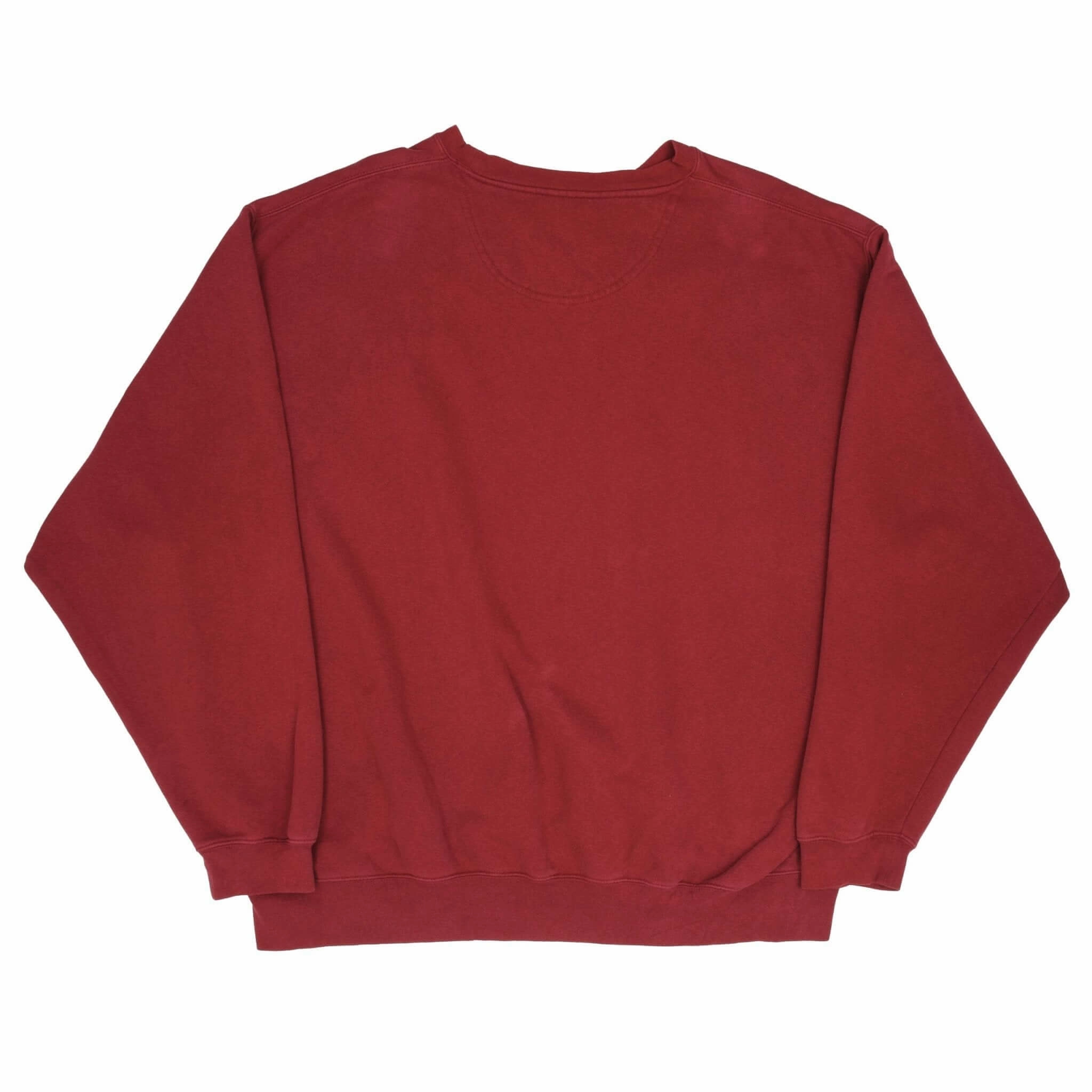 VINTAGE RED BURGUNDY NIKE CLASSIC SWOOSH SWEATSHIRT 1990S SIZE 2XL