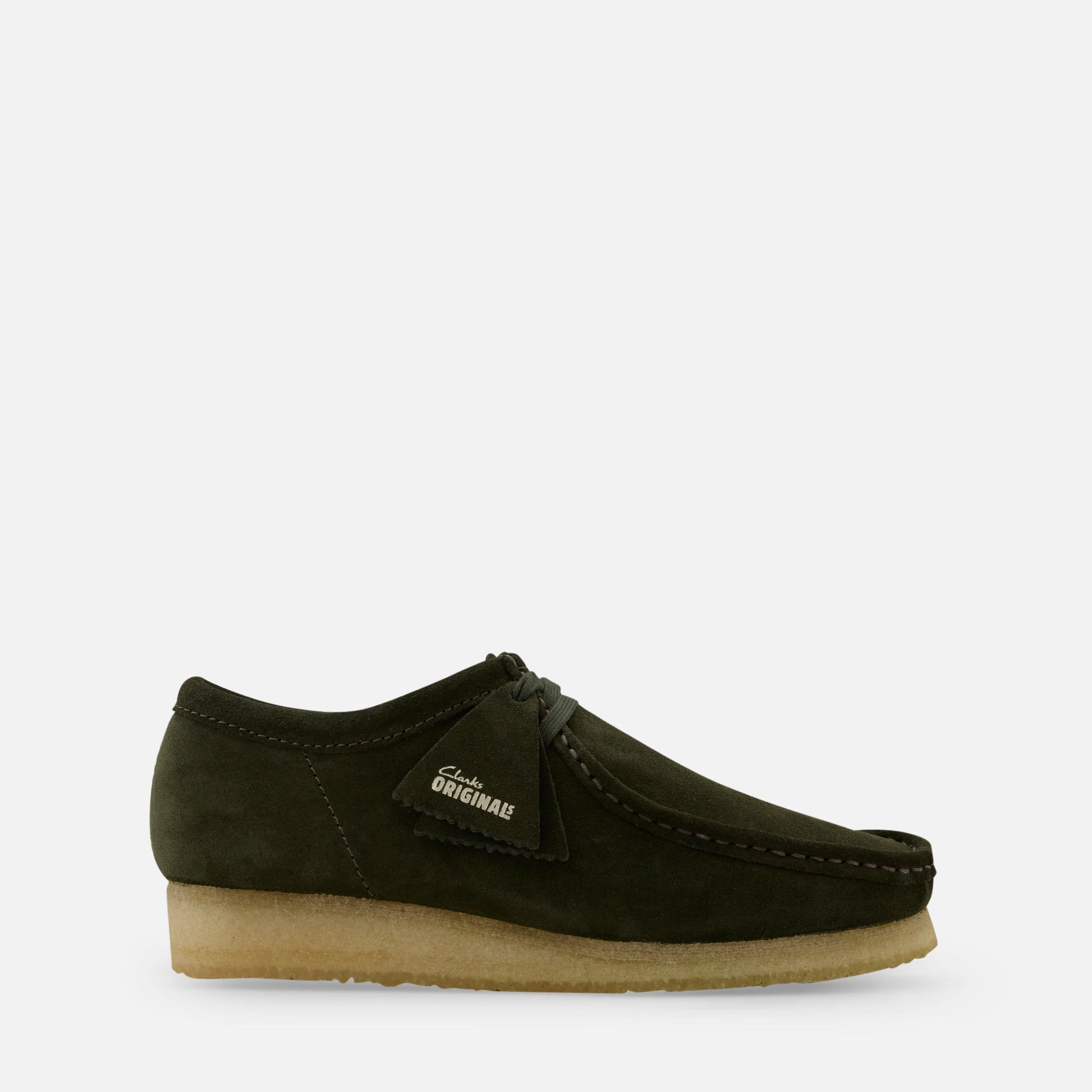 Wallabee Forest Green Suede