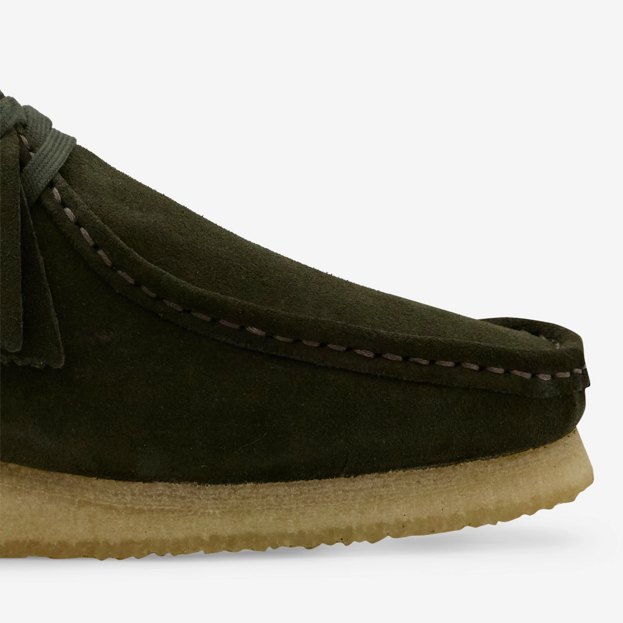 Wallabee Forest Green Suede