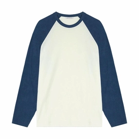 Washed Baseball Tee 'Navy Ivory'