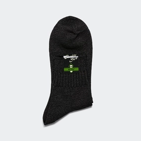 WASHI Short Rib Socks - Black