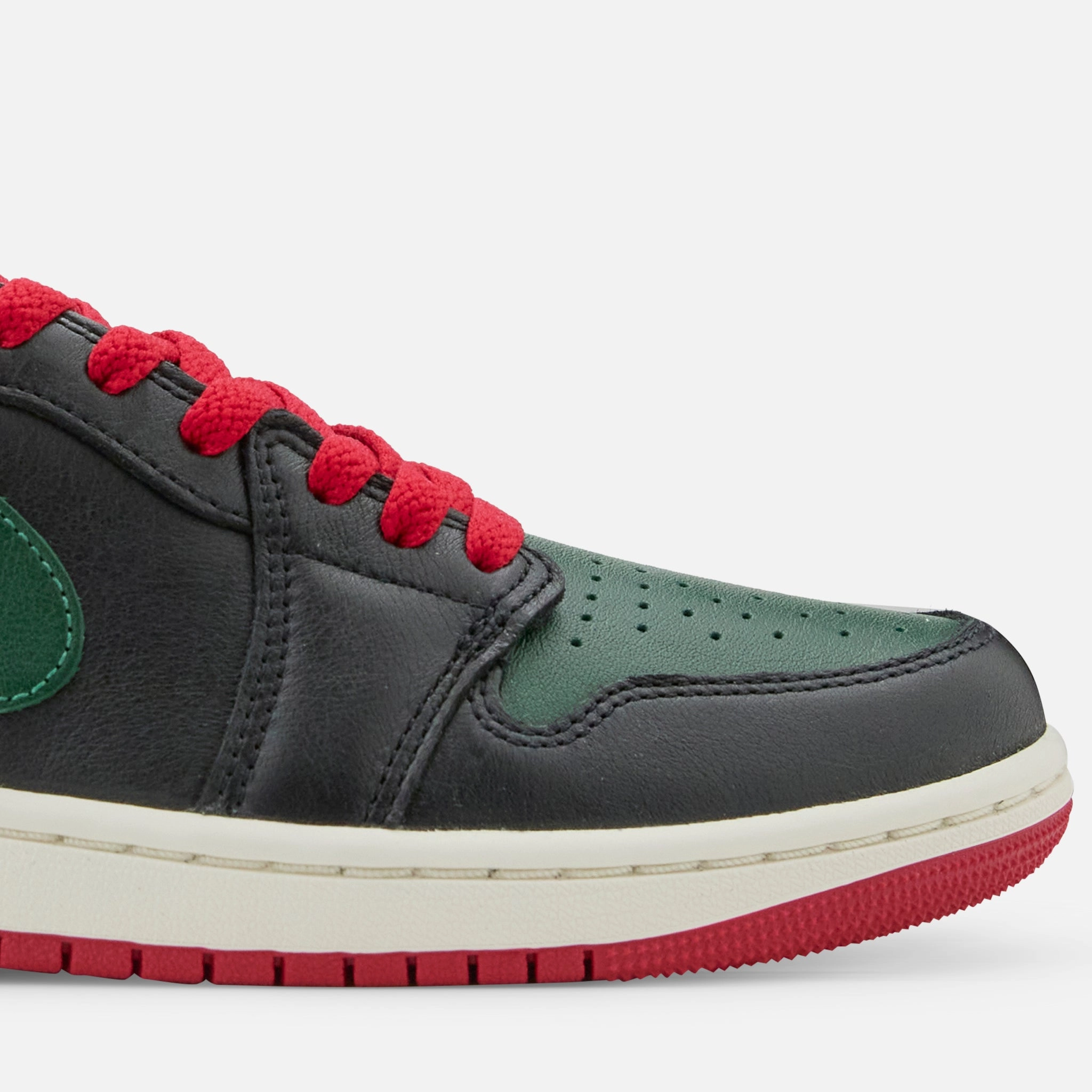 Women's Air Jordan 1 Low OG Black | Gorge Green | Varsity Red | Sail