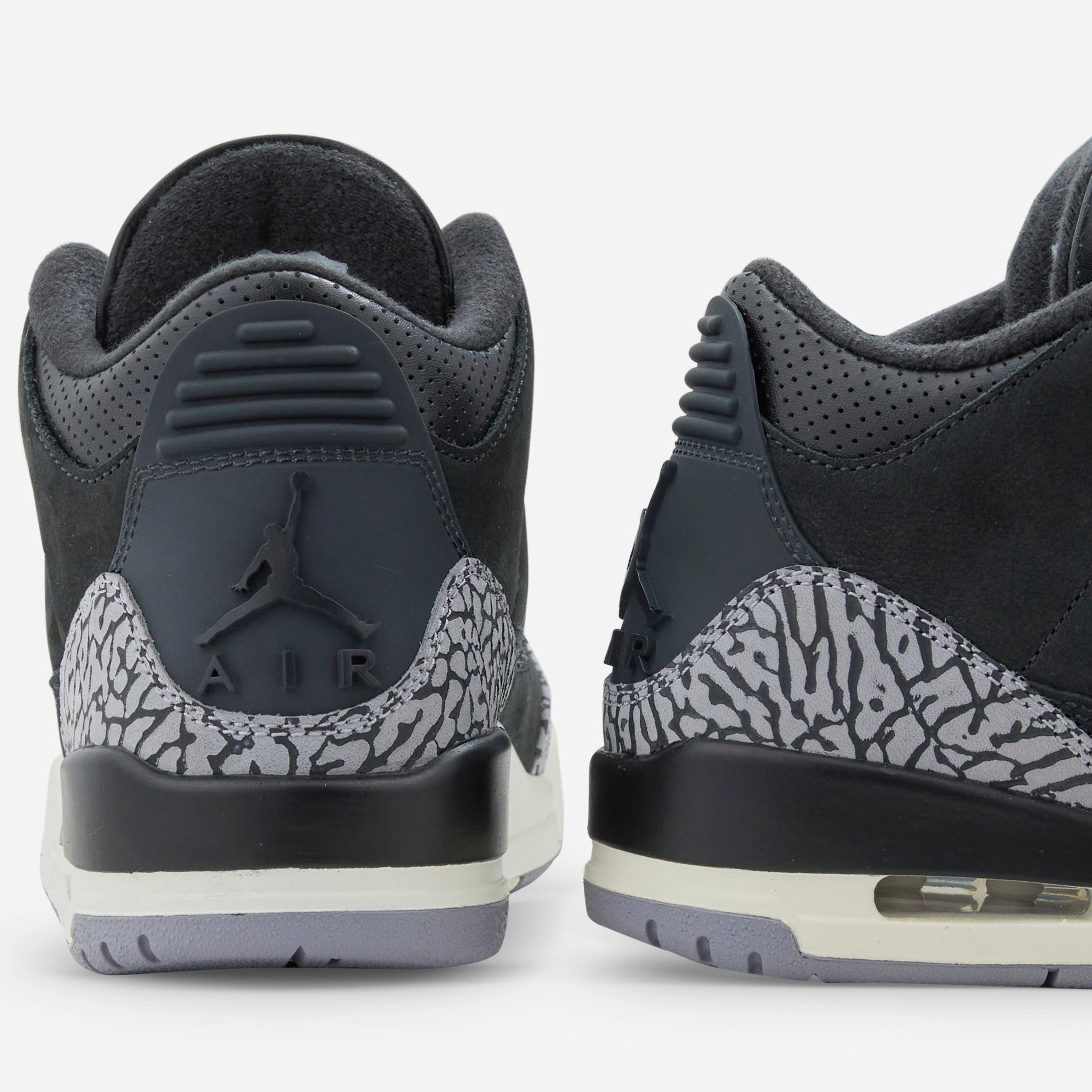 Women's Air Jordan 3 Retro Off Noir | Black | Sail | Cement Grey