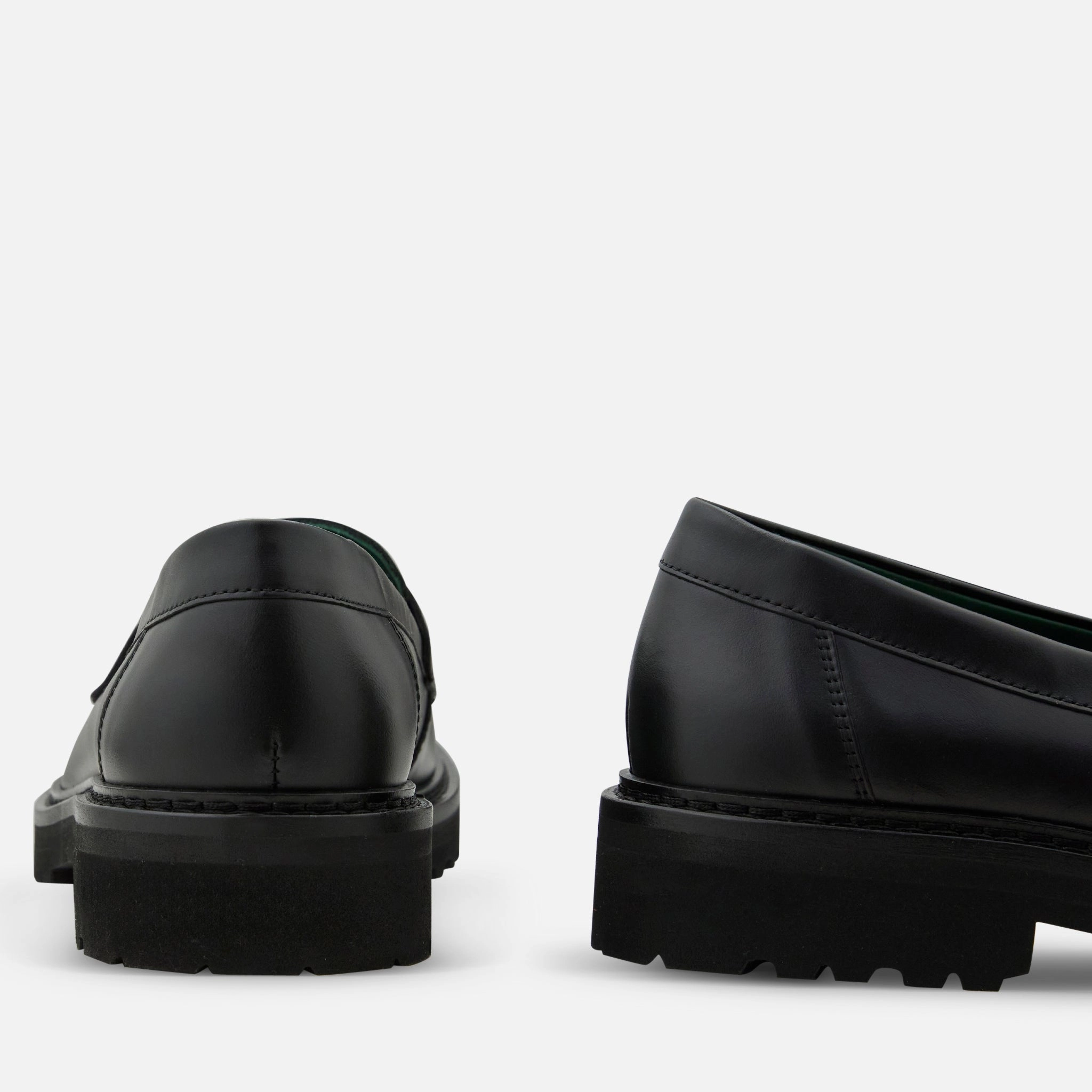 Women's Richee Penny Loafer Black Nappa Leather