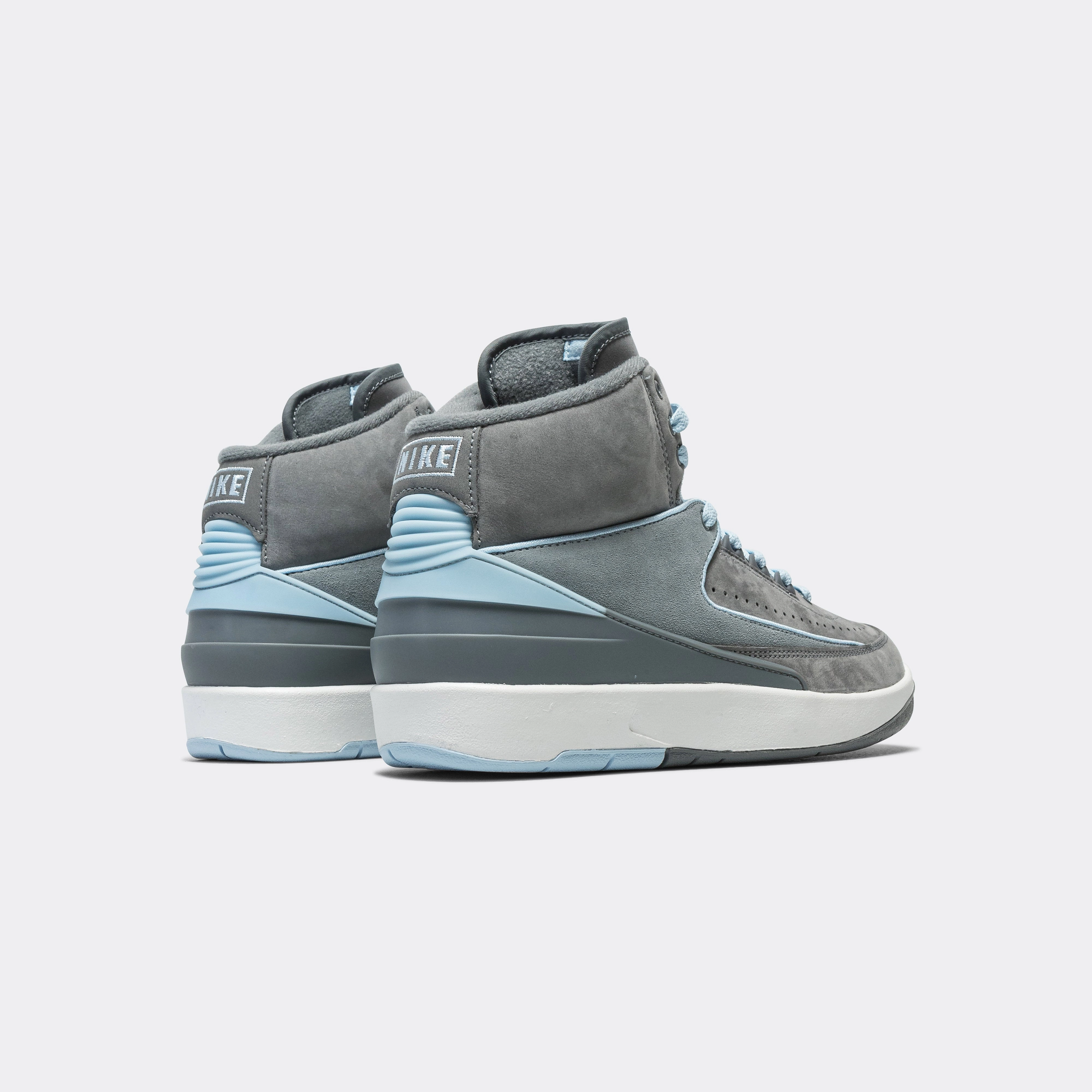 Womens Air Jordan 2 Retro - Cool Grey/Ice Blue-White