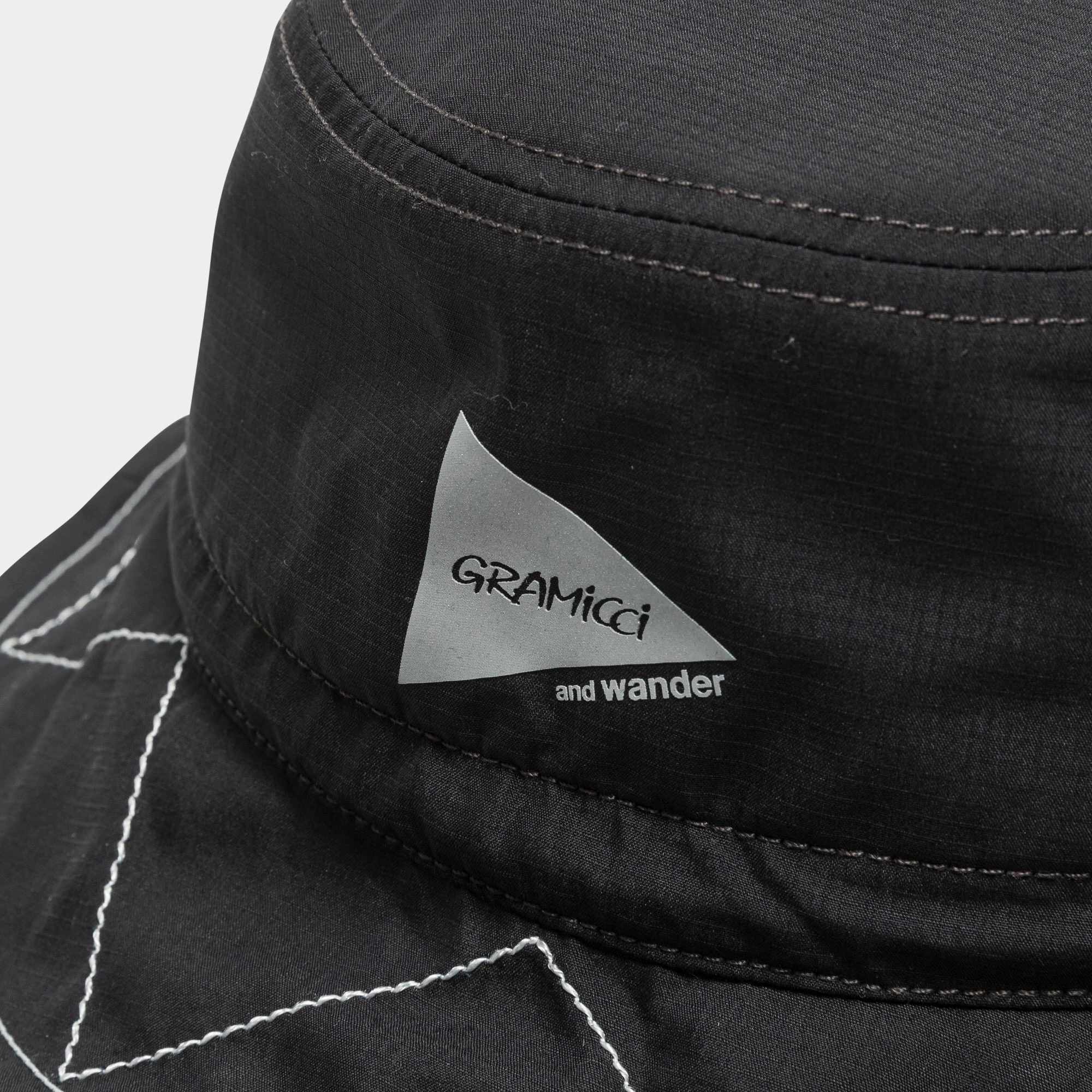 ZigZag Stitch Hat x and wander - Black